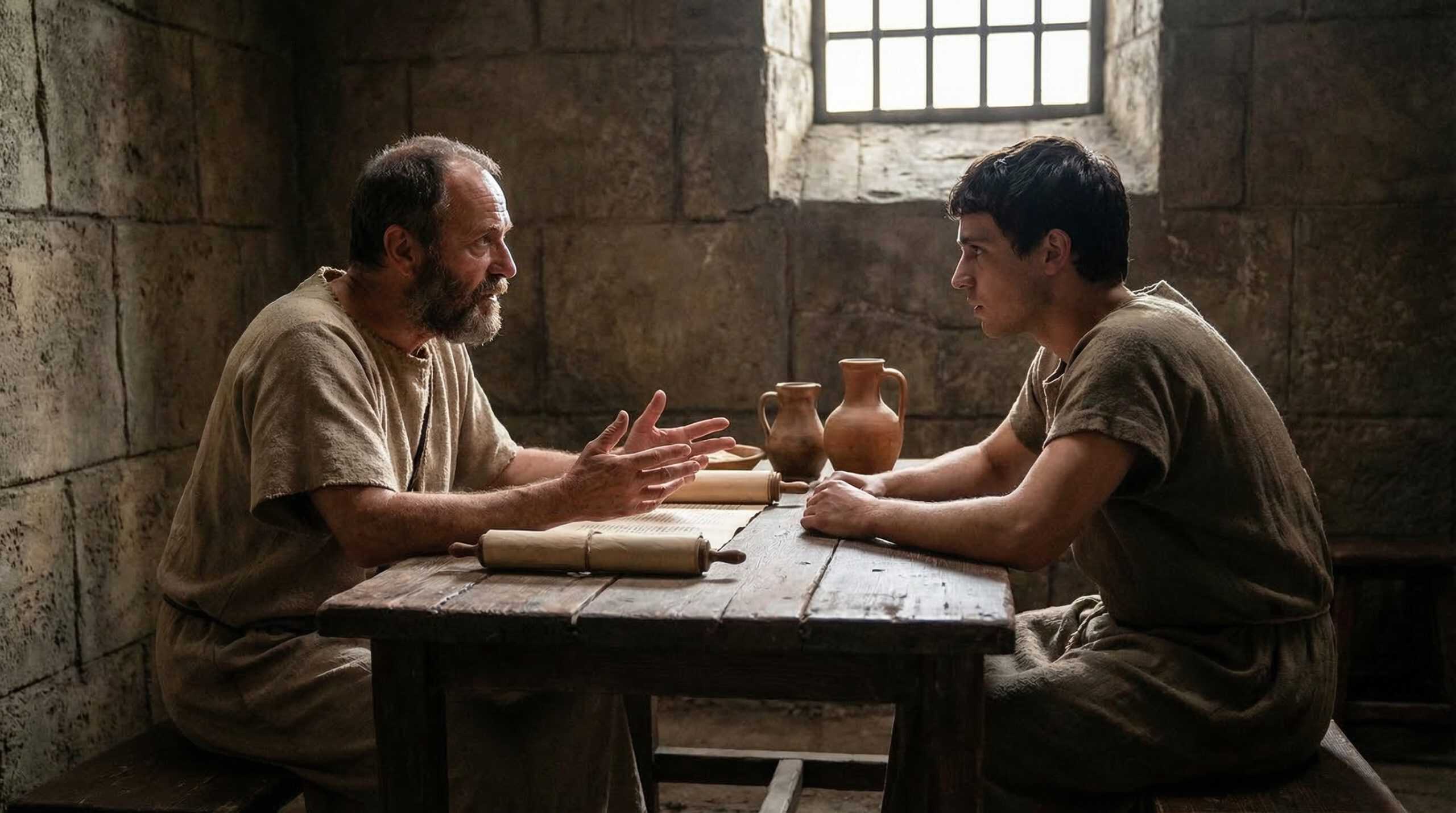 Paul and Onesimus from the bible