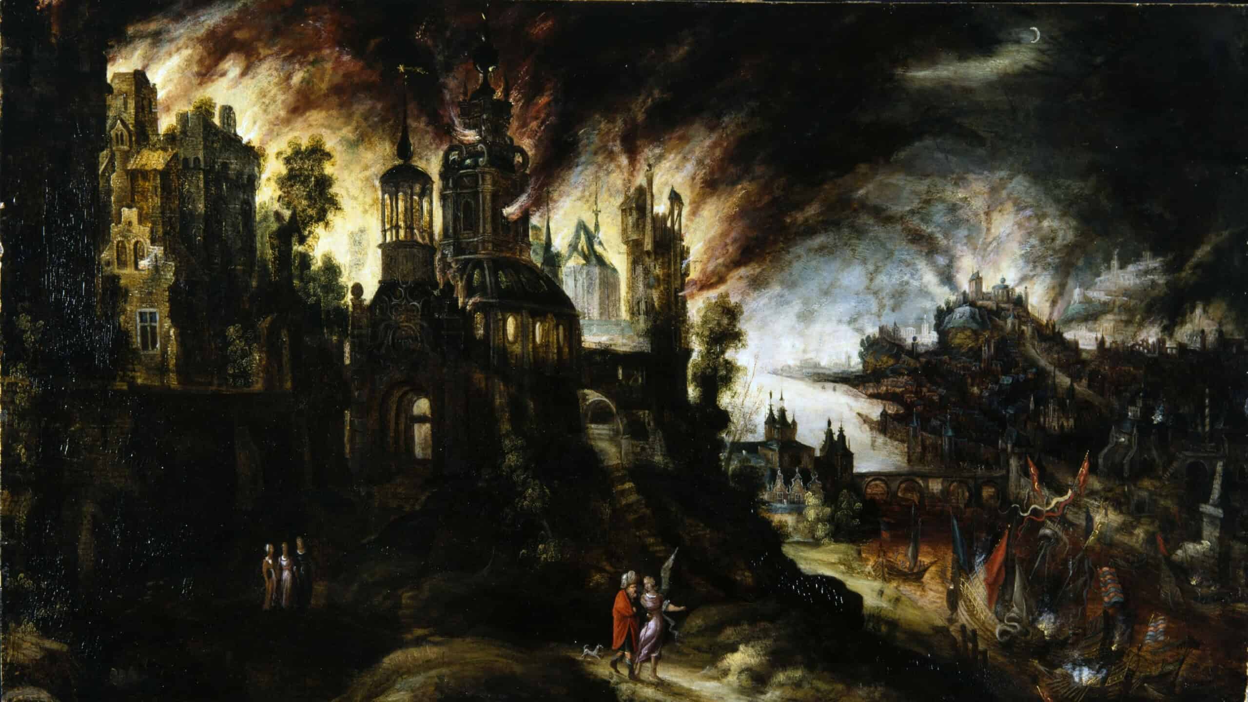 Kerstiaen de Keuninck - Sodom and Gomorrah being destroyed