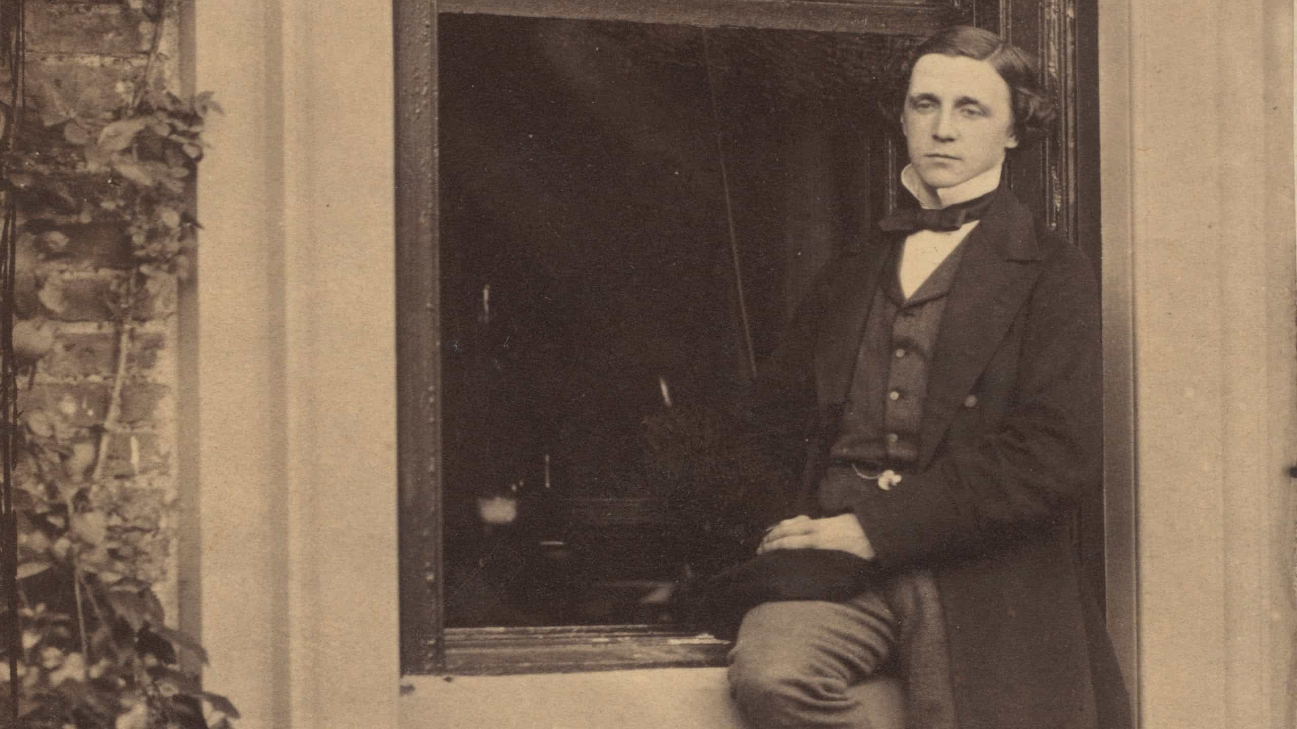 Lewis Carroll, Lewis Carroll Seated on a Windowsill of the Old Rectory at Croft, Darlington, Yorkshire, 1857, NGA 162323