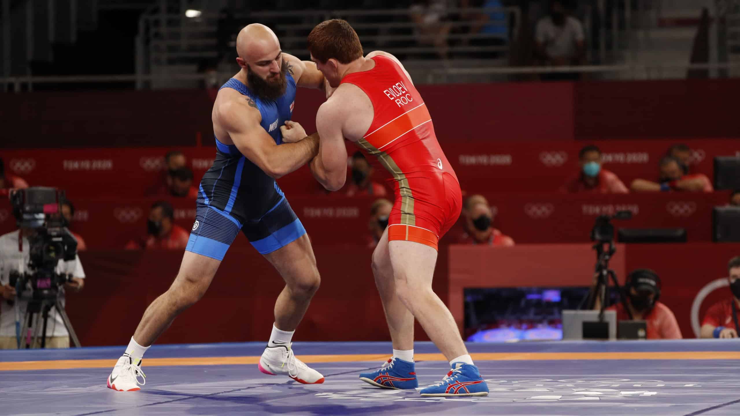 Tokyo-Japan August 2, 2020 Tokyo 2020 Olympic Games, Greco-Roman wrestling at Makuhari Messe gym