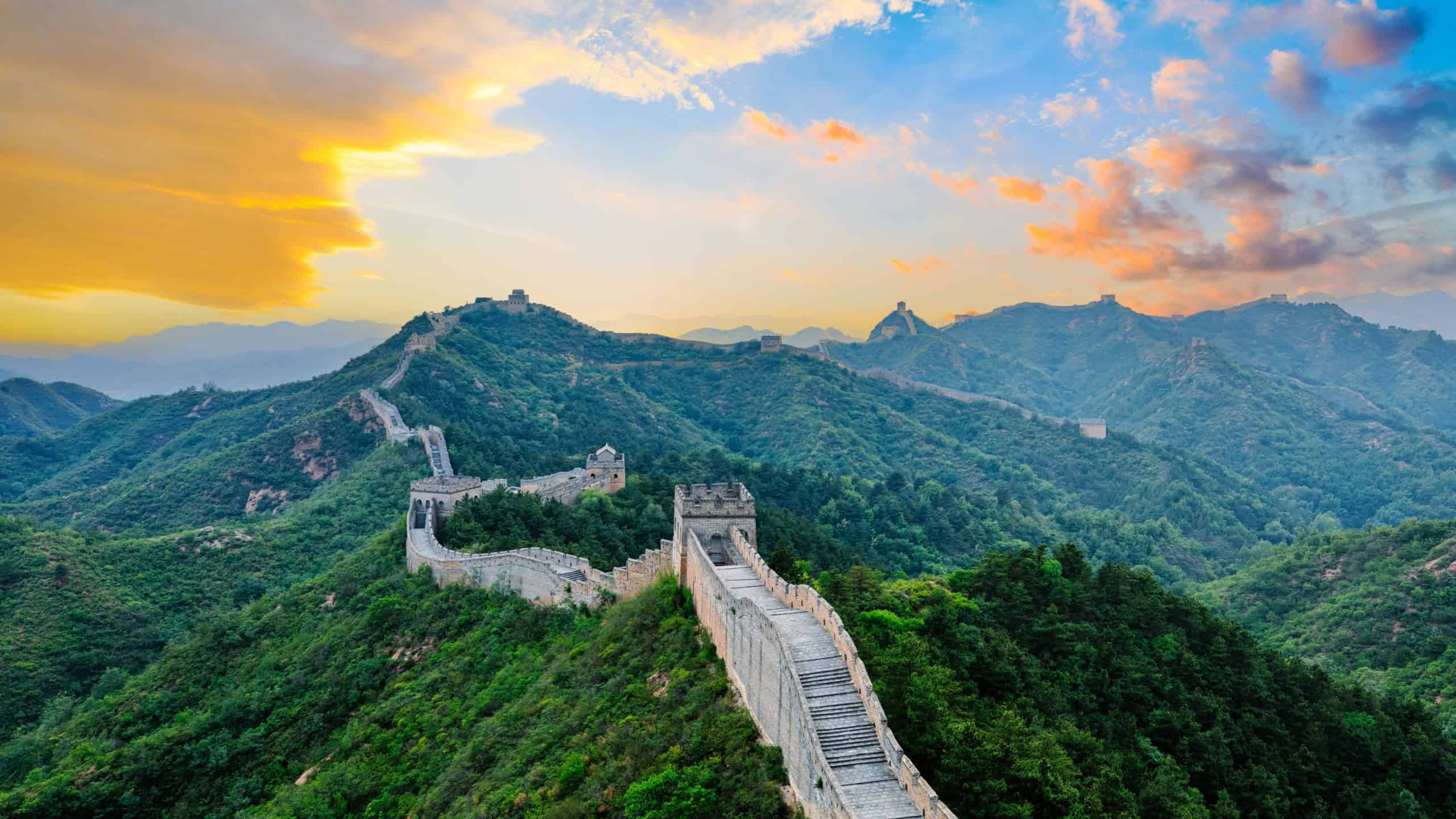 The Great Wall of China. Famous travel destinations in China.