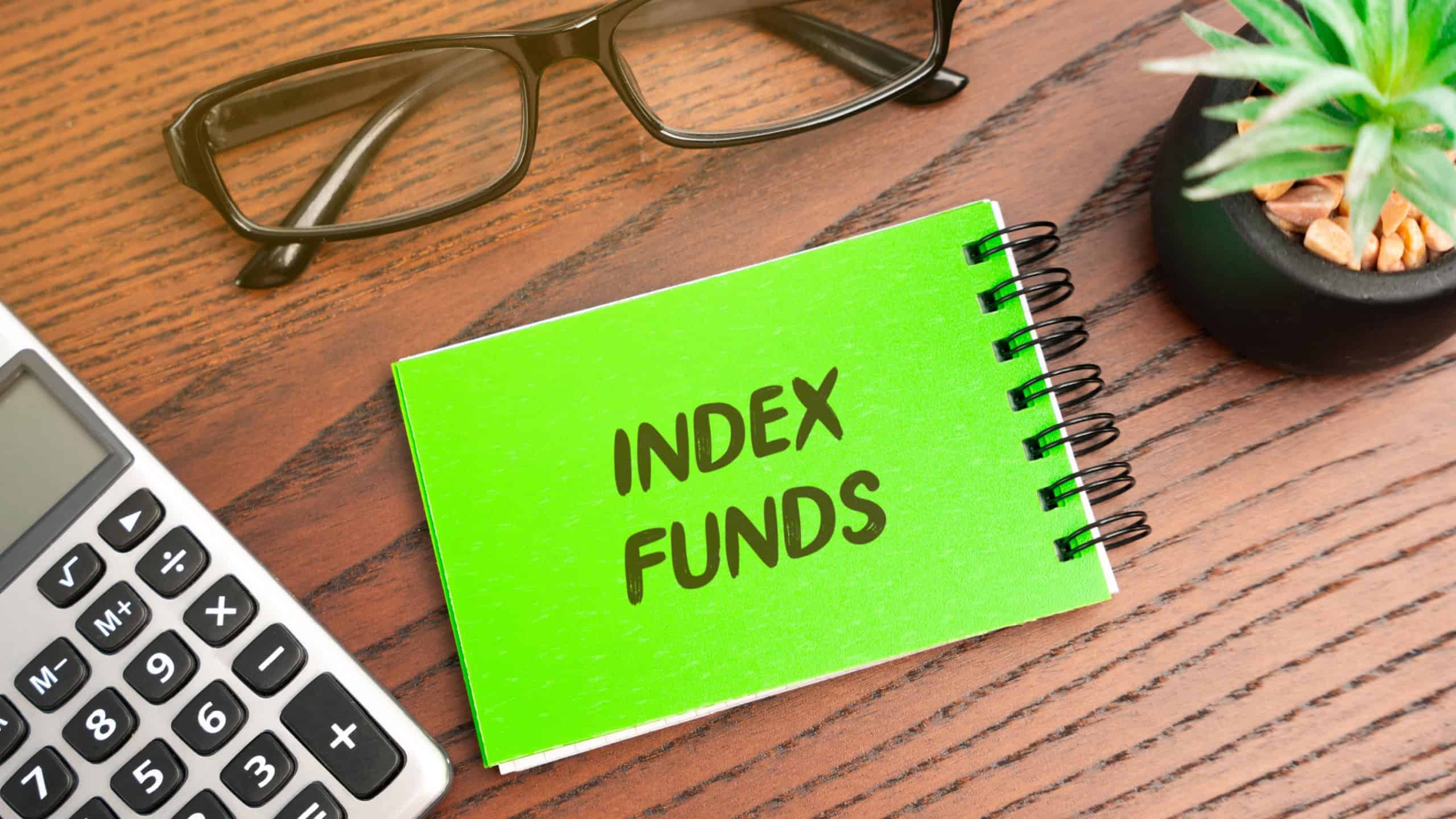 Notes Index funds. Type of mutual or exchange-traded fund that seeks to track the returns of a market index. Business and finance concept