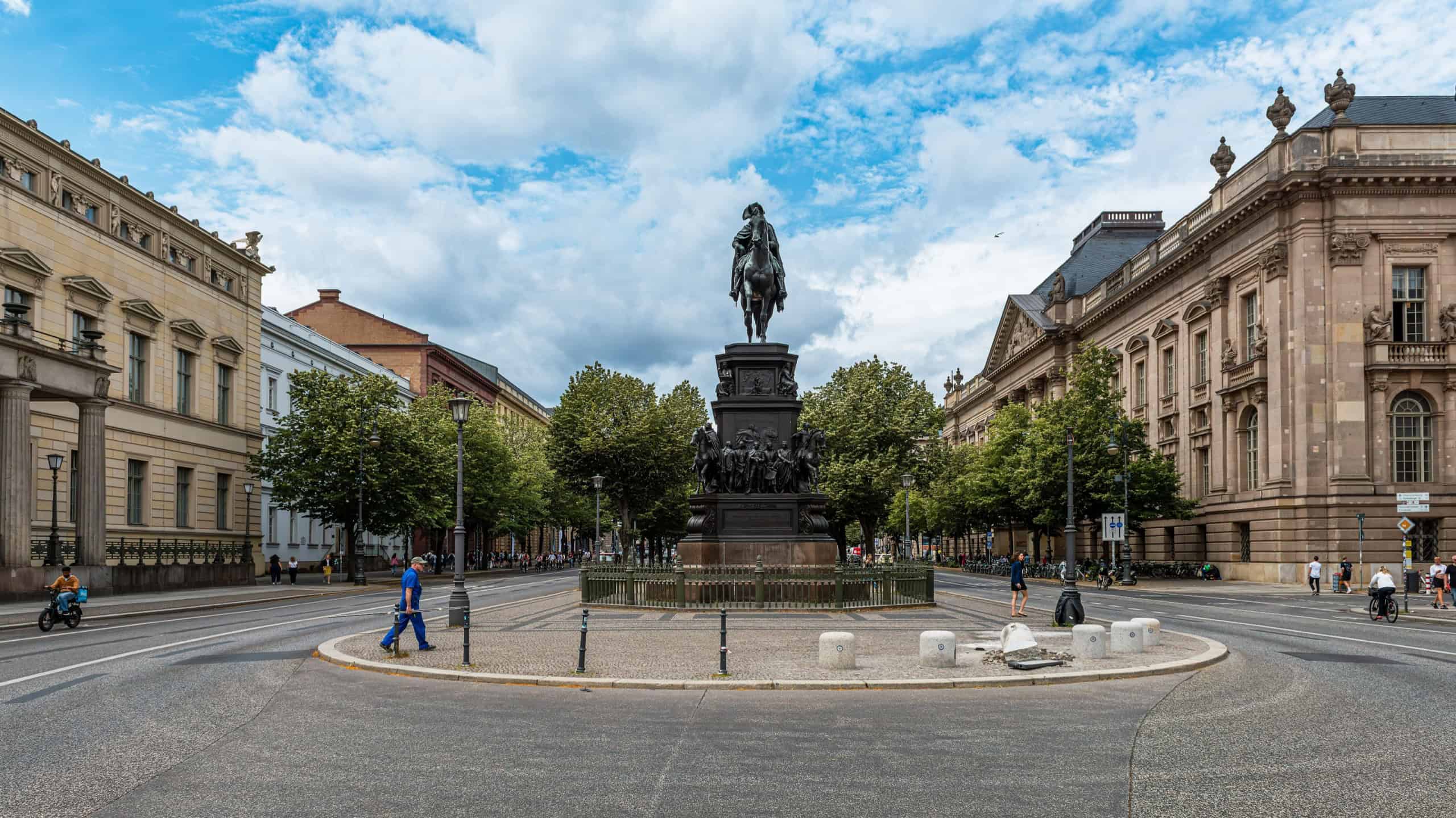 BERLIN, GERMANY-JULY 04, 2025: Equestrian statue of Frederick the Great, Berlin, Germany