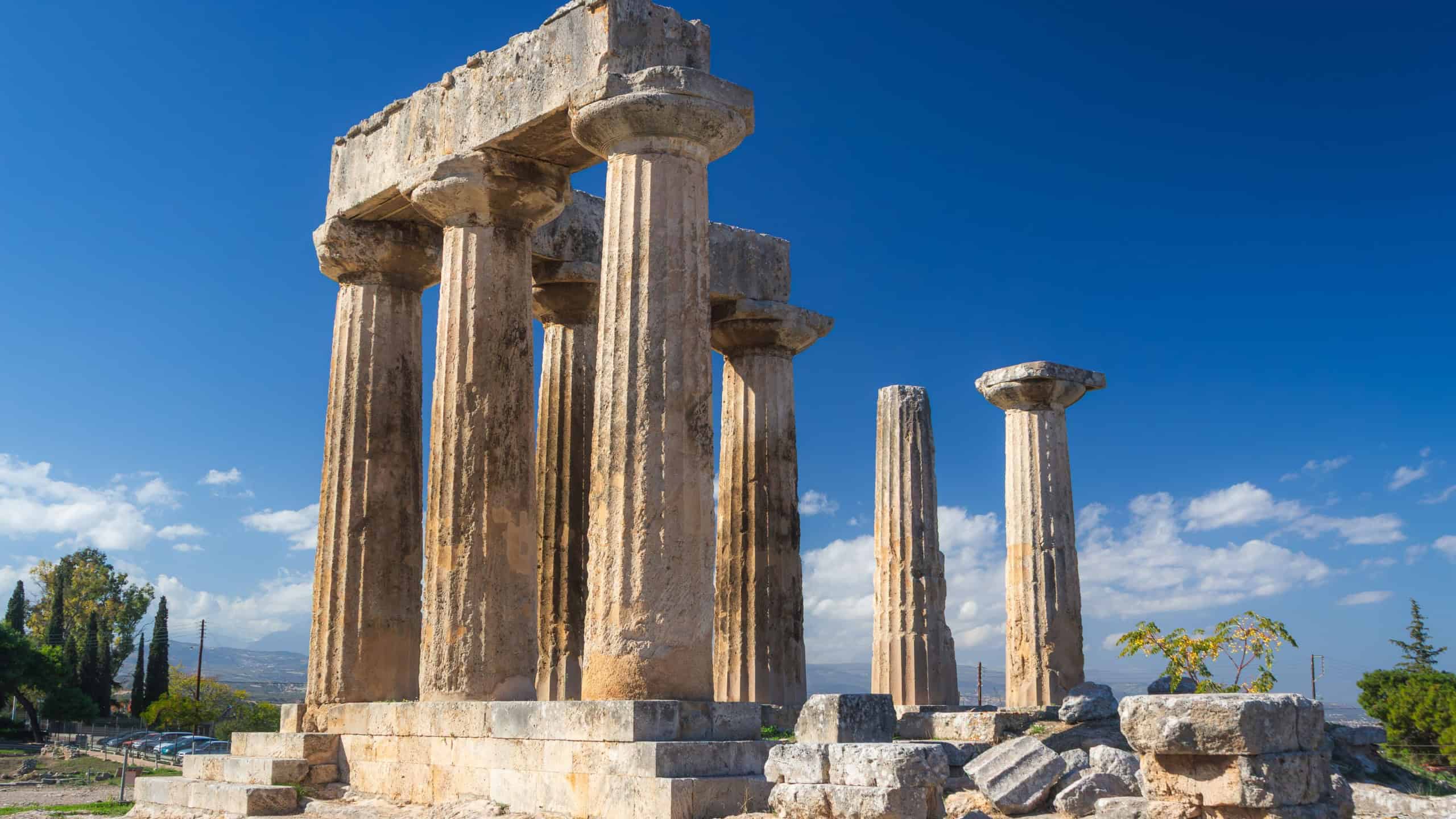 Corinth, a city-state (polis) on the Isthmus of Corinth, the narrow stretch of land that joins the Peloponnese to the mainland of Greece, roughly halfway between Athens and Sparta.