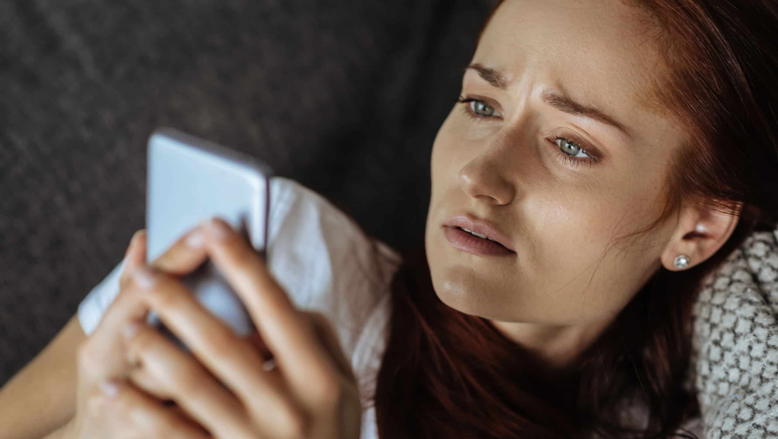 Woman crying. Sentimental emotional woman crying while remembering her relationship with ex boyfriend