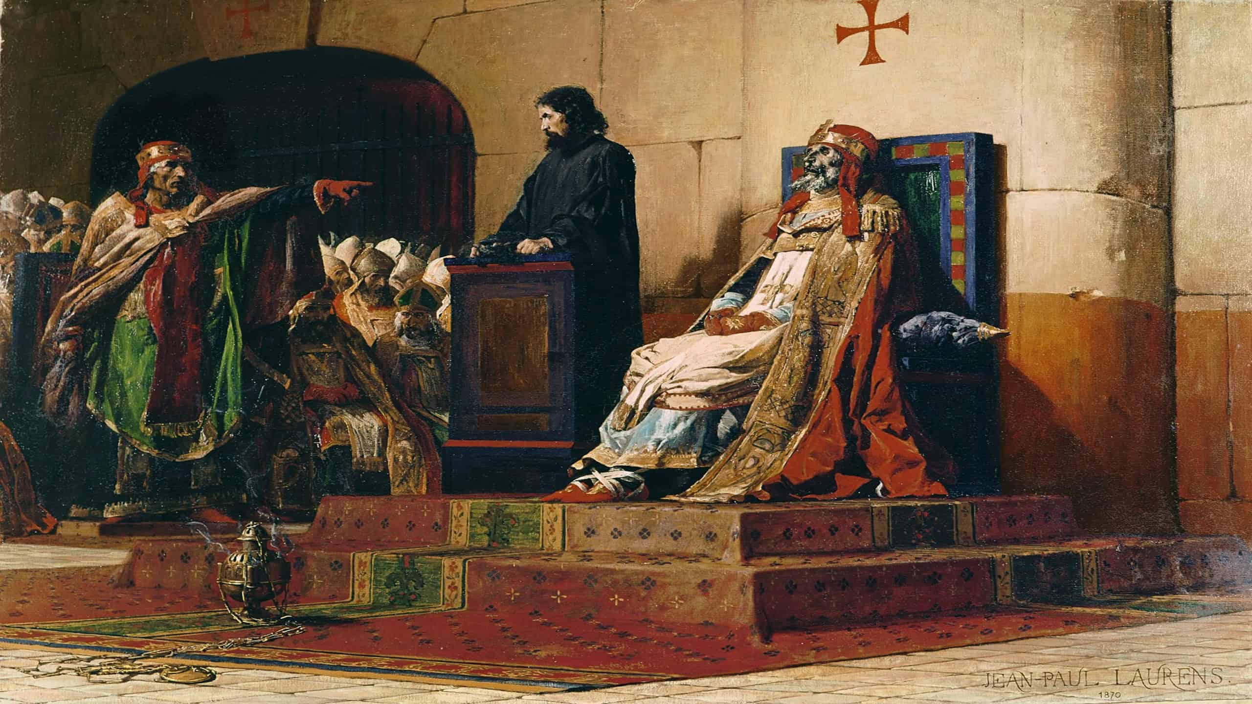 Pope Formosus and Stephen VI painting