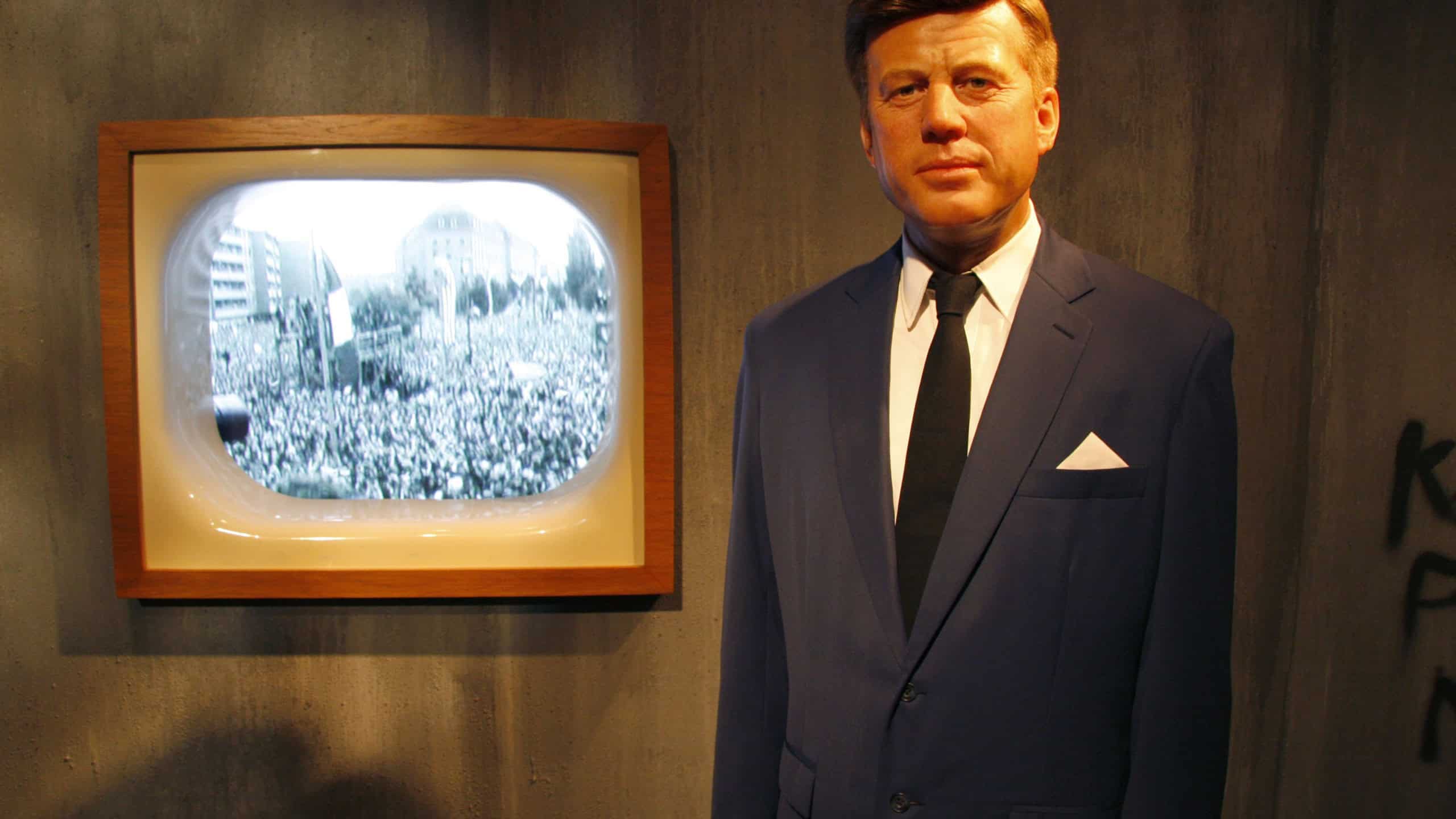 A wax figure of John F. Kennedy