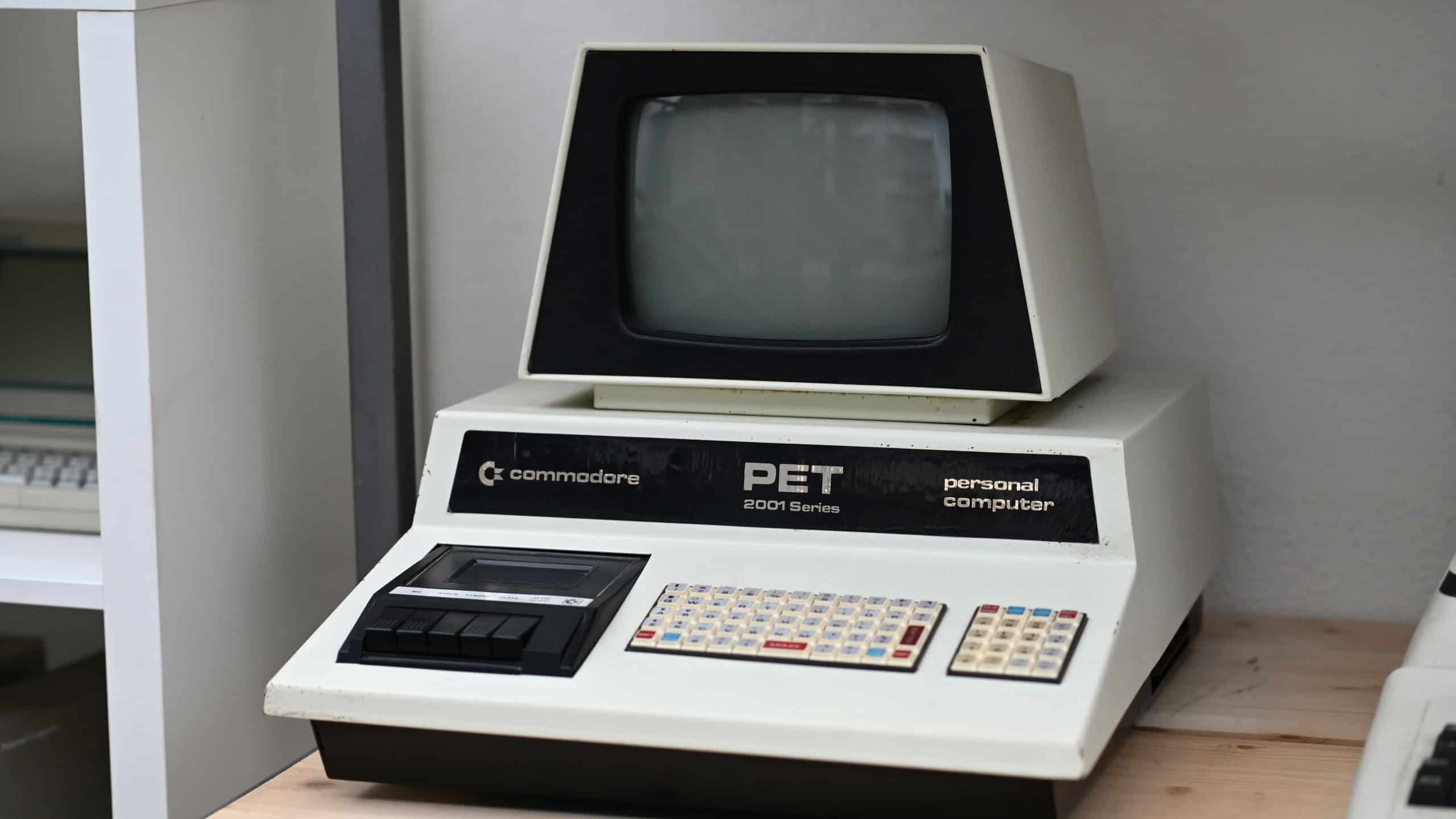 Vintage Commodore PET 2001 series personal computer, an iconic piece of retro technology showcasing the evolution of computing