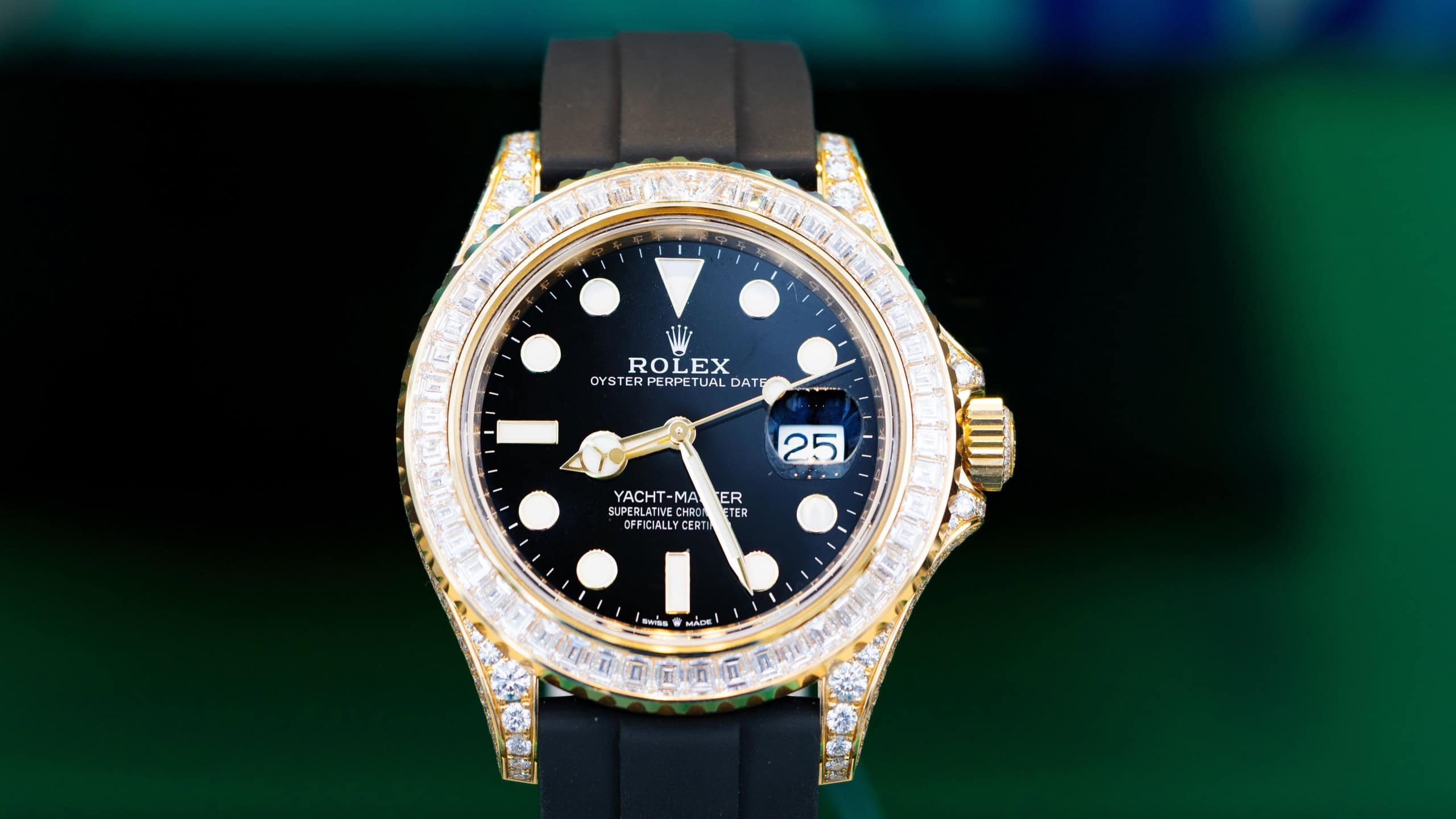 Madrid, Spain - March 13, 2025: Rolex Oyster Perpetual Yacht‑Master Watch.