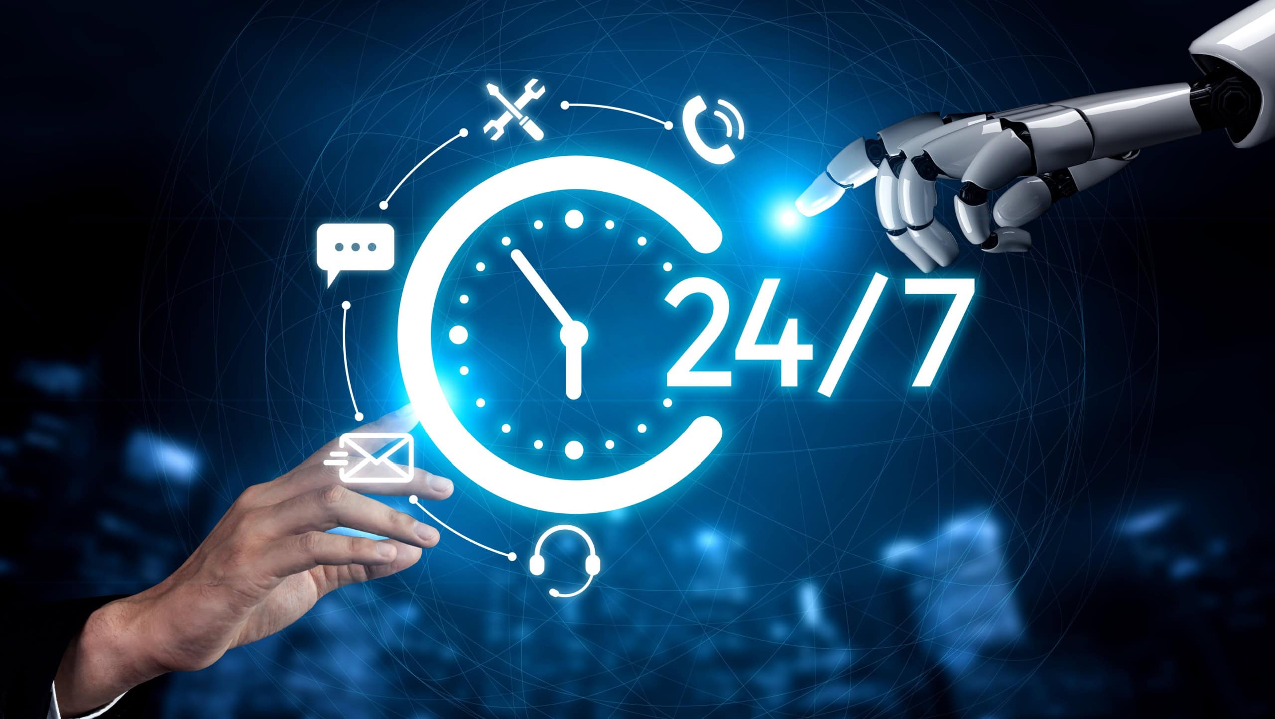 AI artificial intelligence supports 24-hour customer service with virtual assistants, real-time chat, and intelligent support tools ensuring fast, accurate, and satisfying experiences. Vouch