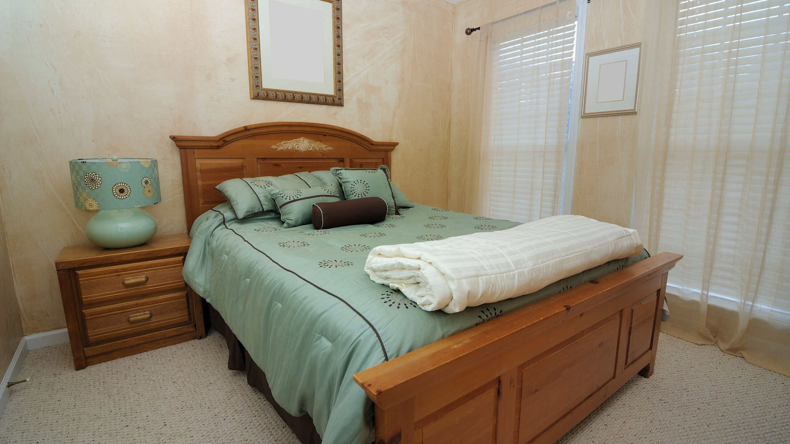 A guest bedroom in a house