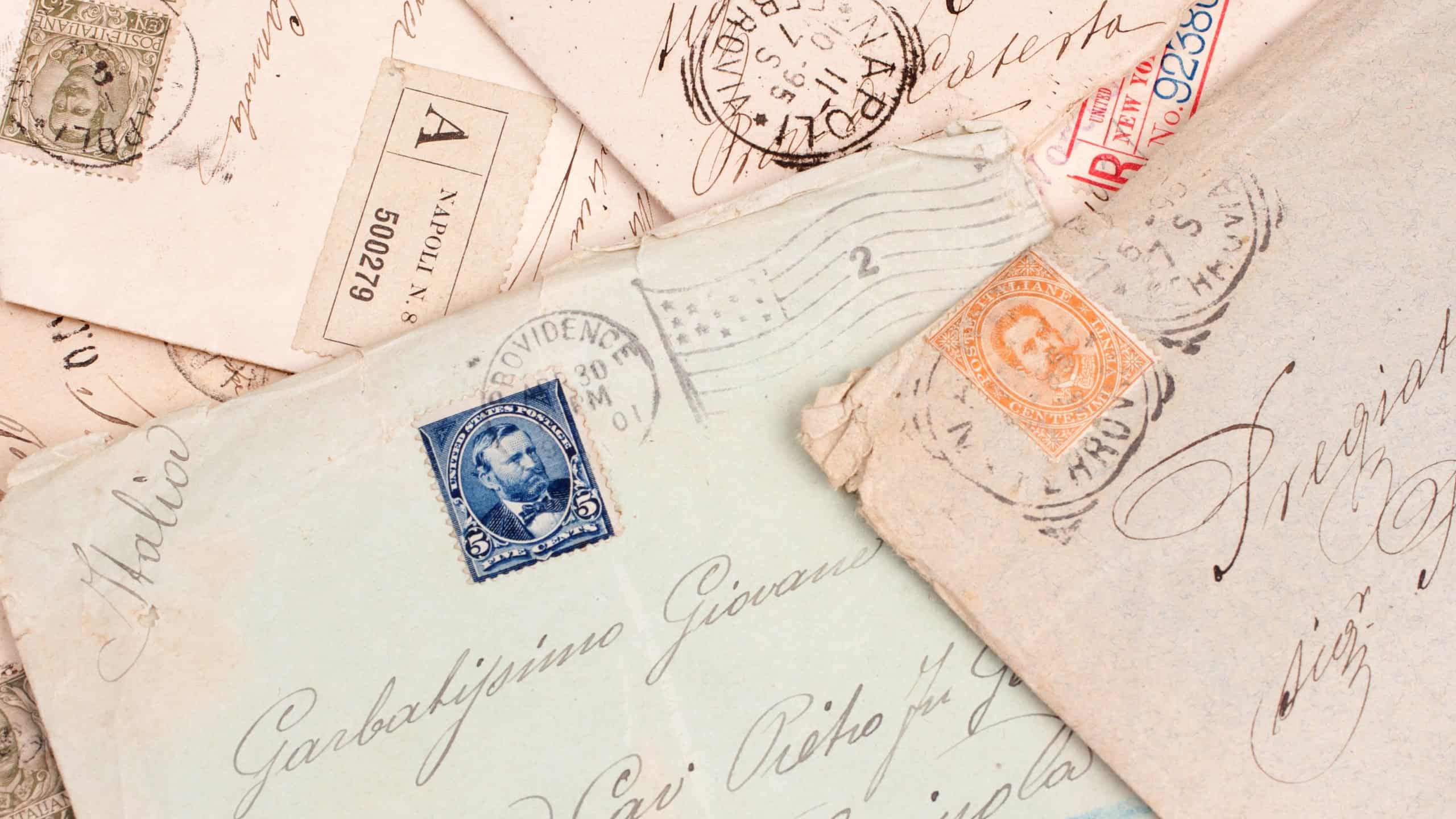 Olf vintage personal handwritten letters
