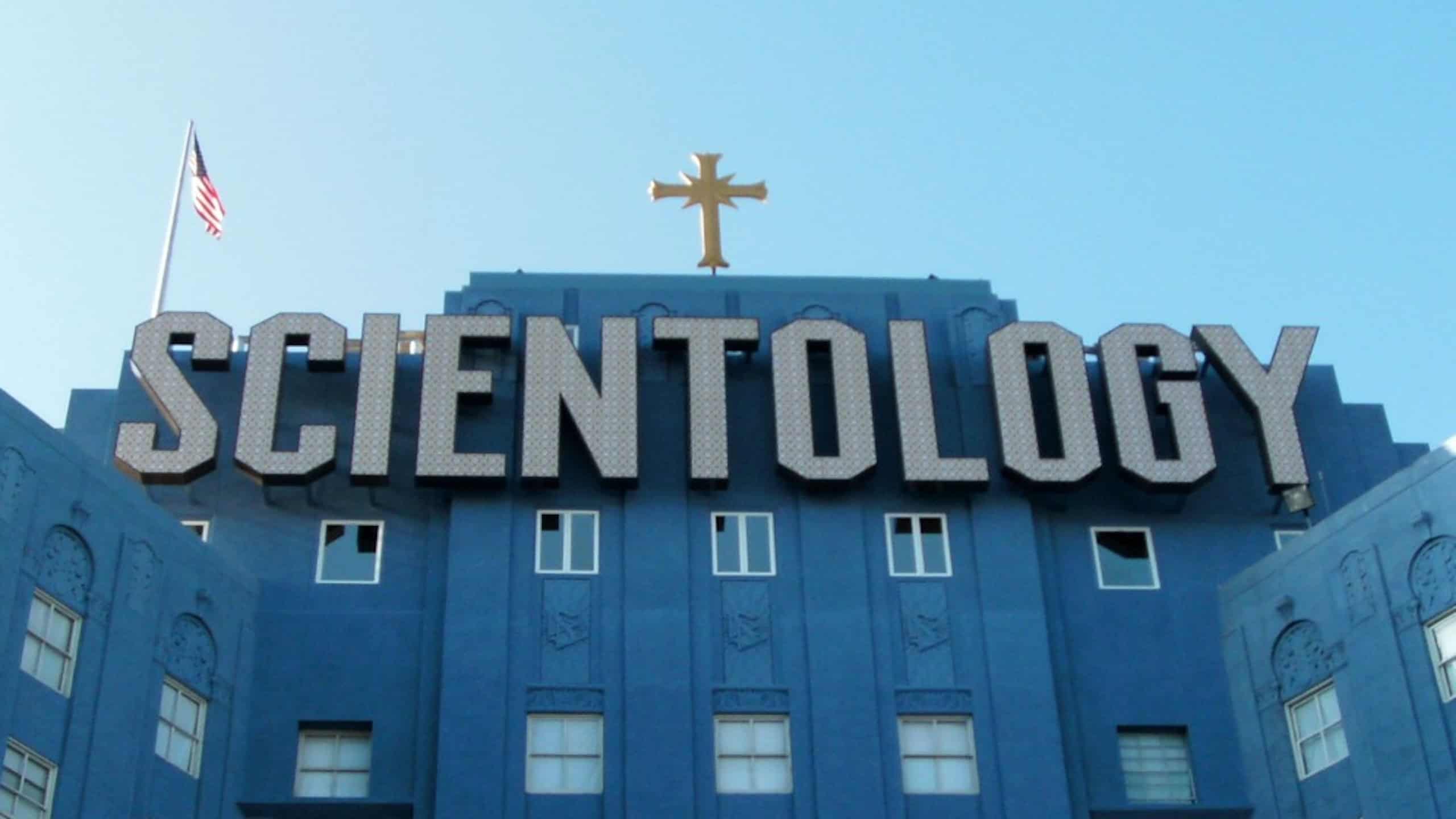 Church of Scientology "Big Blue" building (the former Cedars of Lebanon Hospital) at Fountain Avenue/L. Ron Hubbard Way, Los Angeles, California