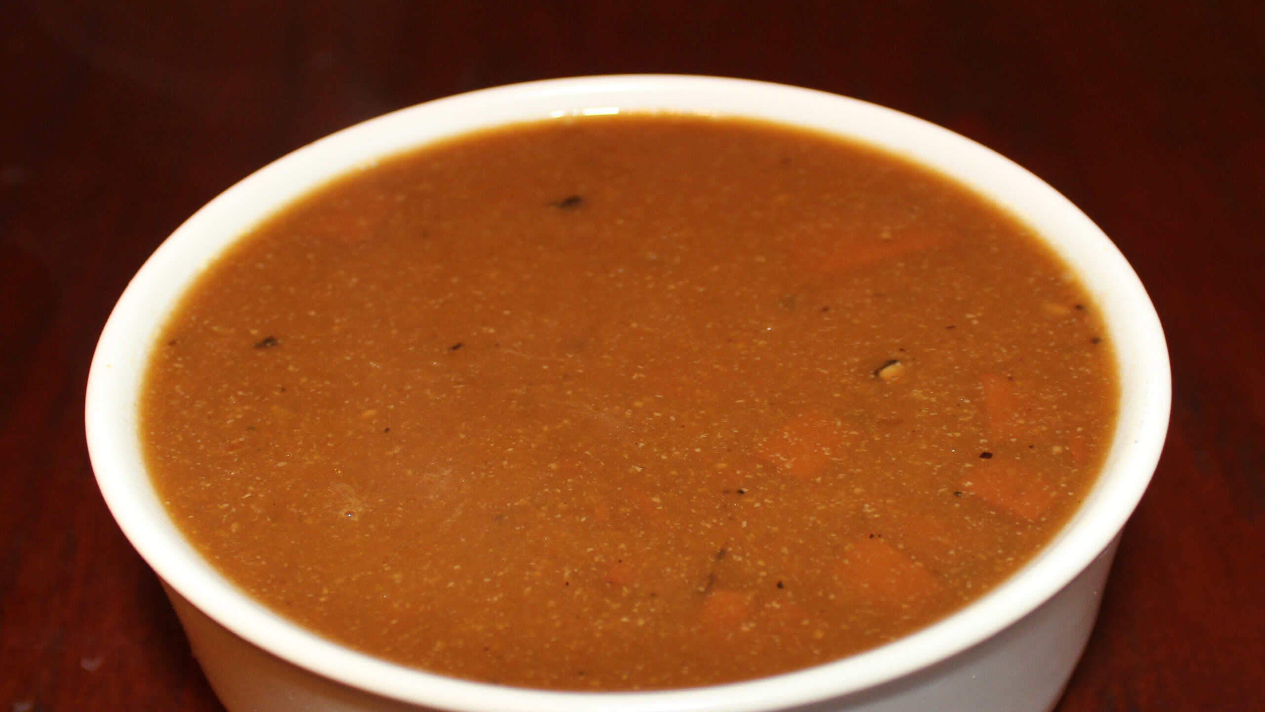 Country Red-Eye Gravy with Vegetarian Ham