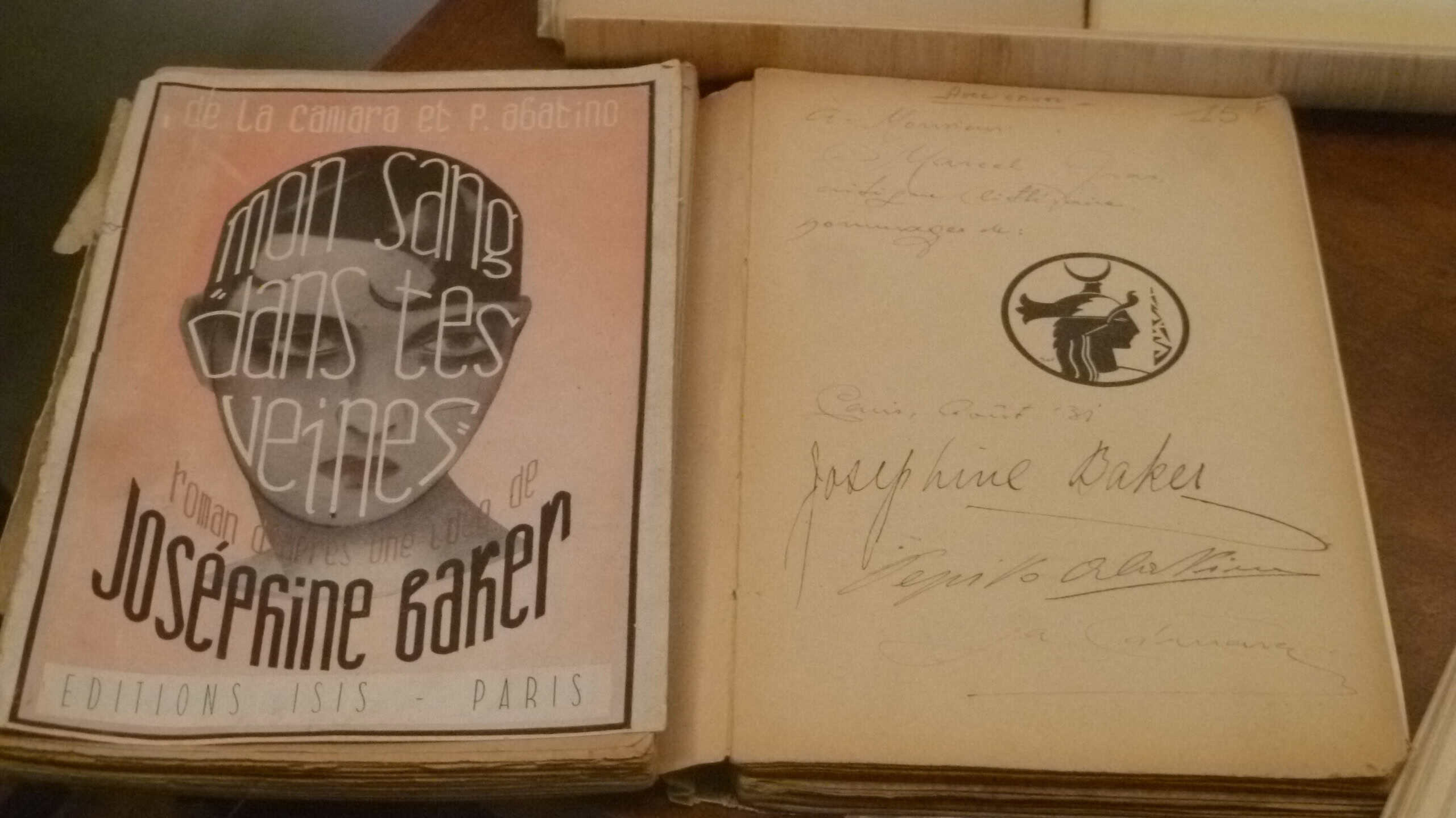 Books signed by Josephine Baker