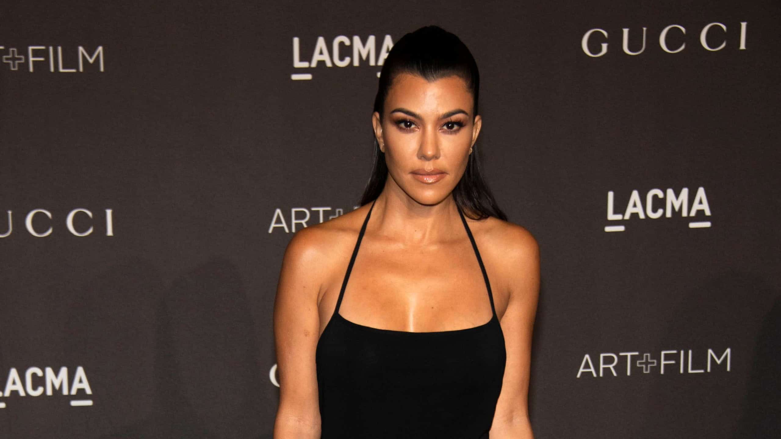 Kourtney Kardashian attends 2018 LACMA Art+Film Gala Honoring Catherine Opie + Guillermo Del Toro at LACMA, Los Angeles, California on November 3rd, 2018