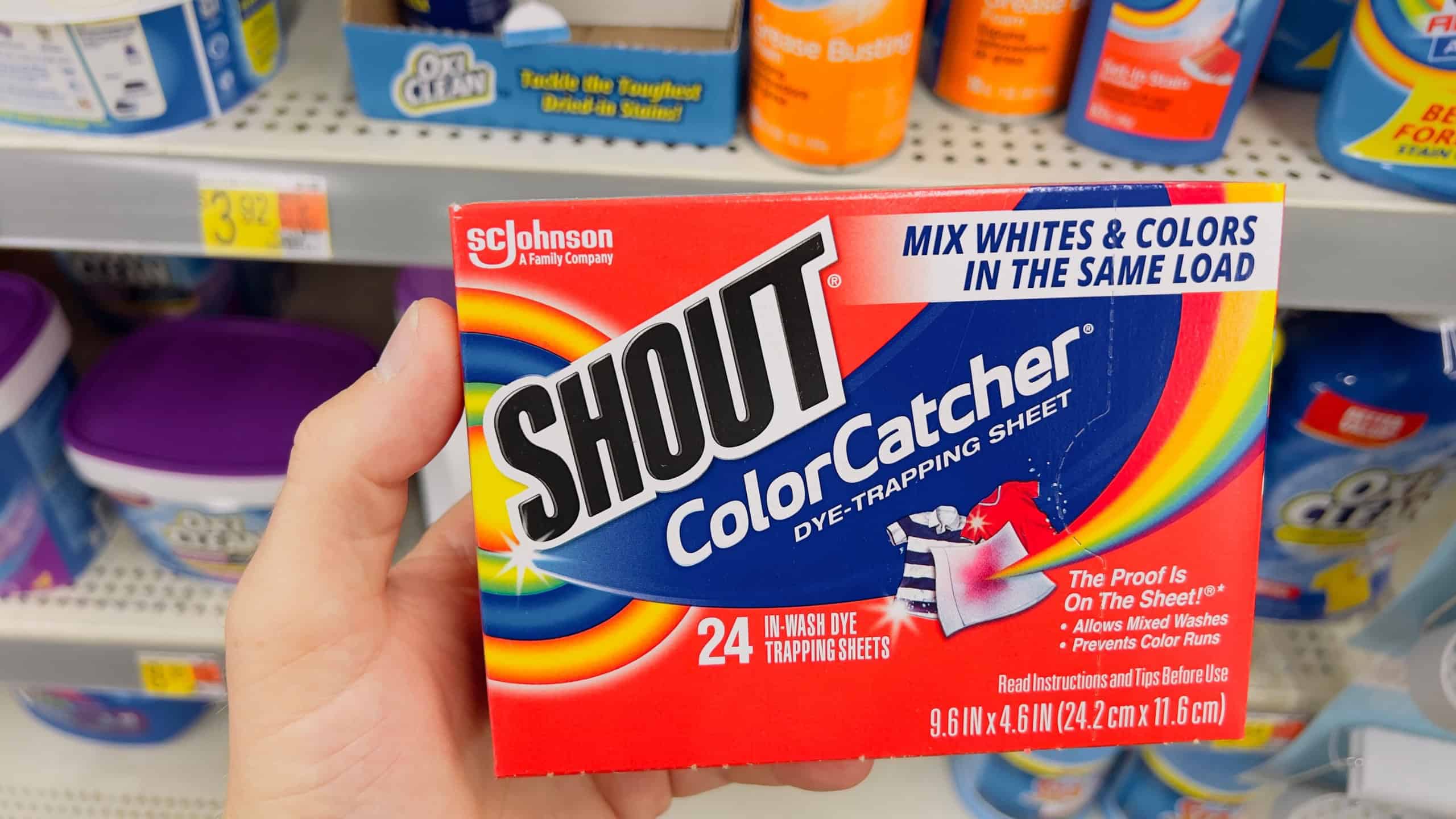 San Jose, CA - July 11, 2022: Shout Color Catcher dye trapping sheets for laundry use.