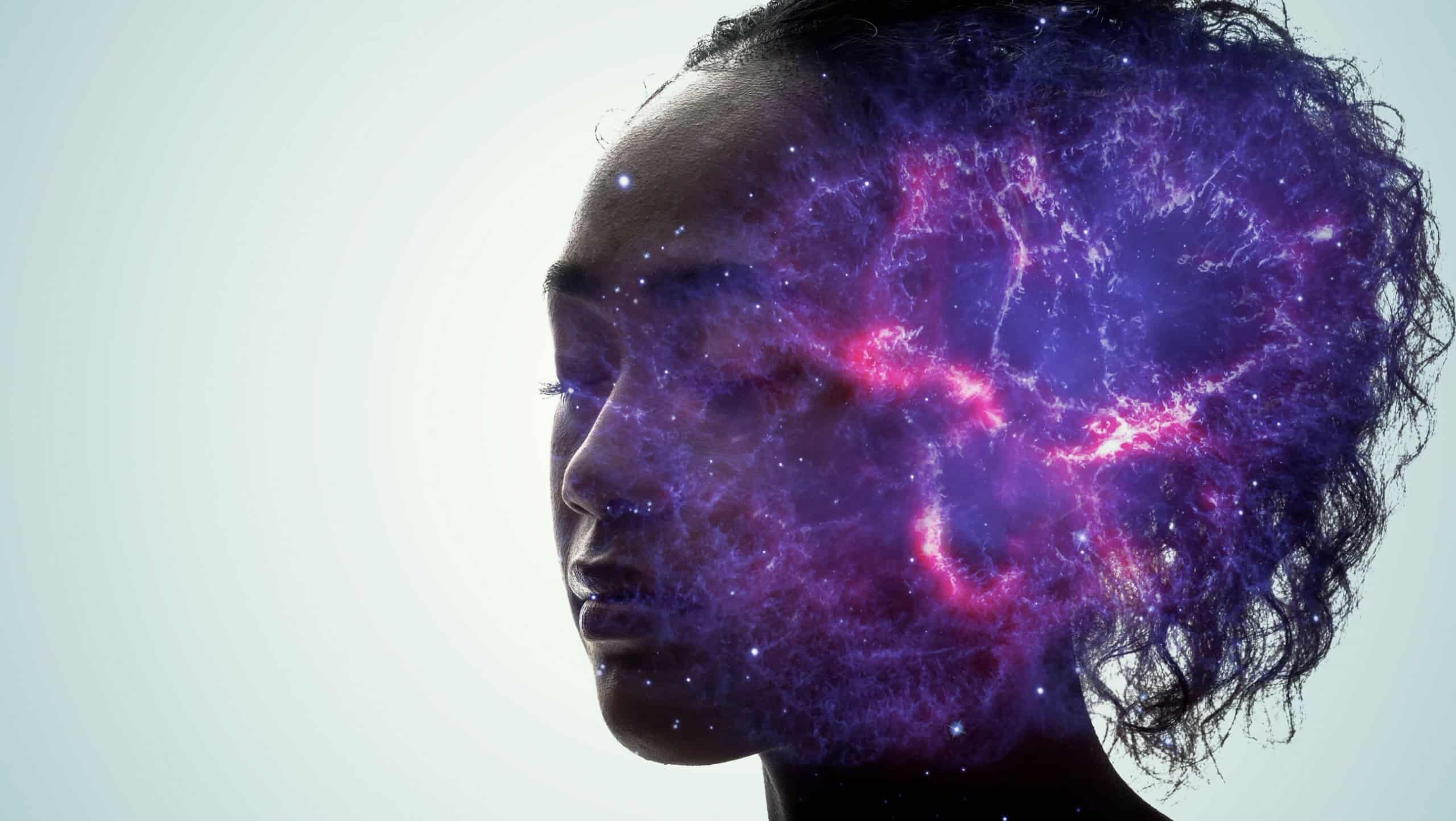 Mindfulness concept. Psychology. AI (Artificial Intelligence). Deep learning.