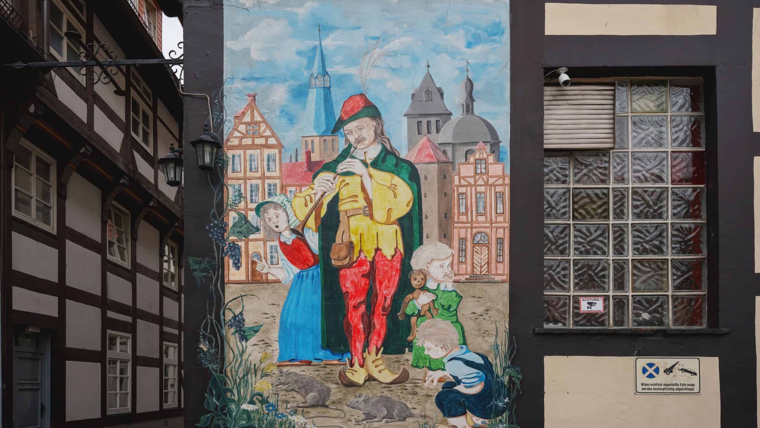 Pied Piper of Hamelin Mural - Hamelin, Germany