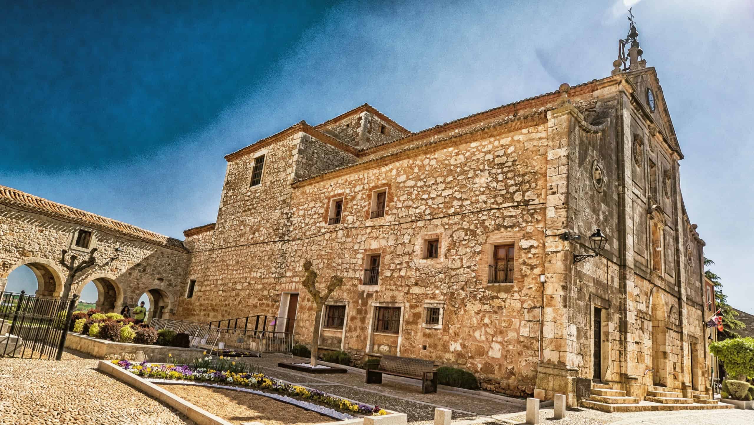 Spain, 05 11 2022; Convent of Santa Teresa, 17th Baroque Style, Santa Clara Square, Lerma, Burgos, Castile Leon, Spain, Europe
