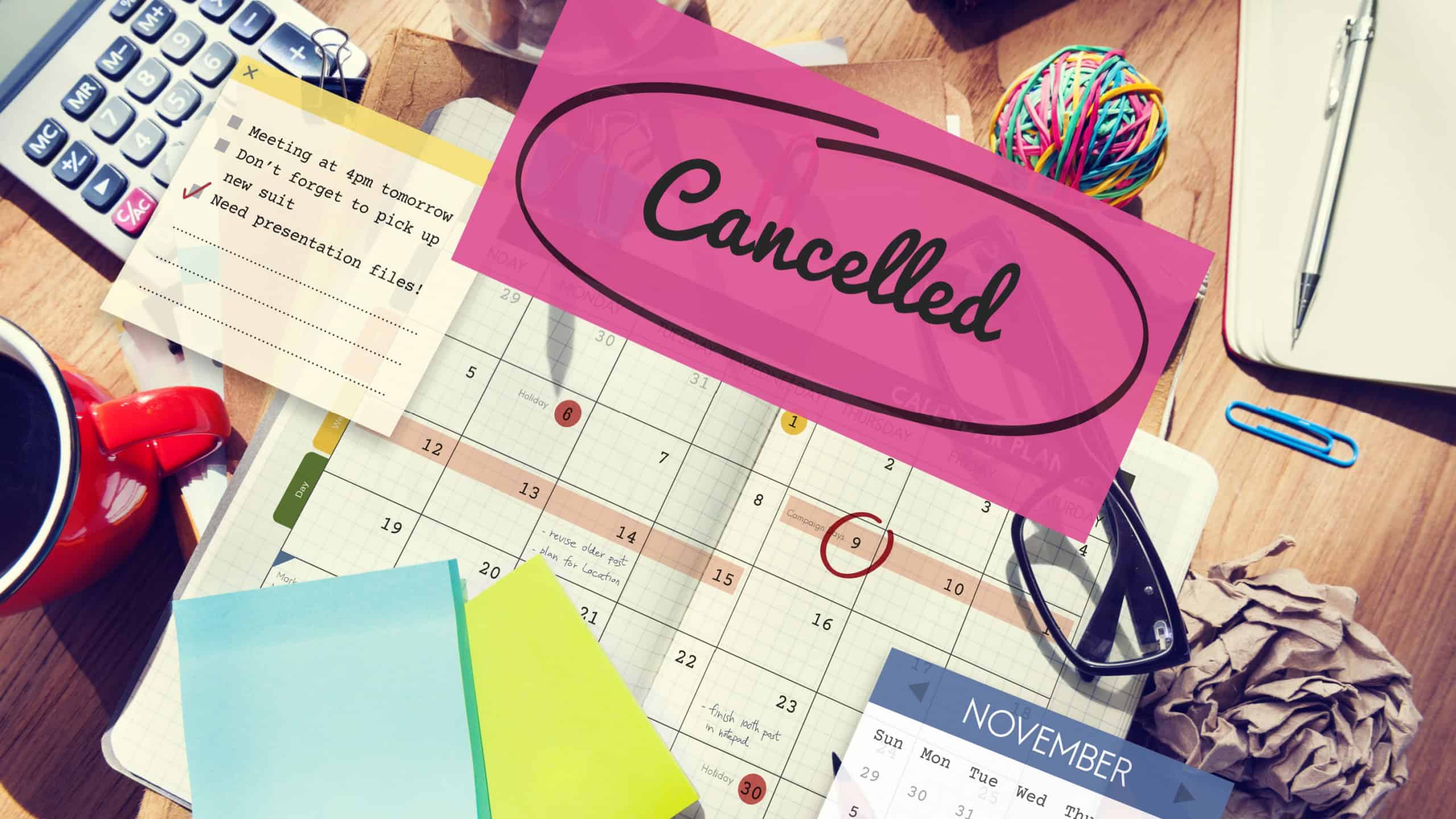 Cancelled Appointment Planner Ignore Concept