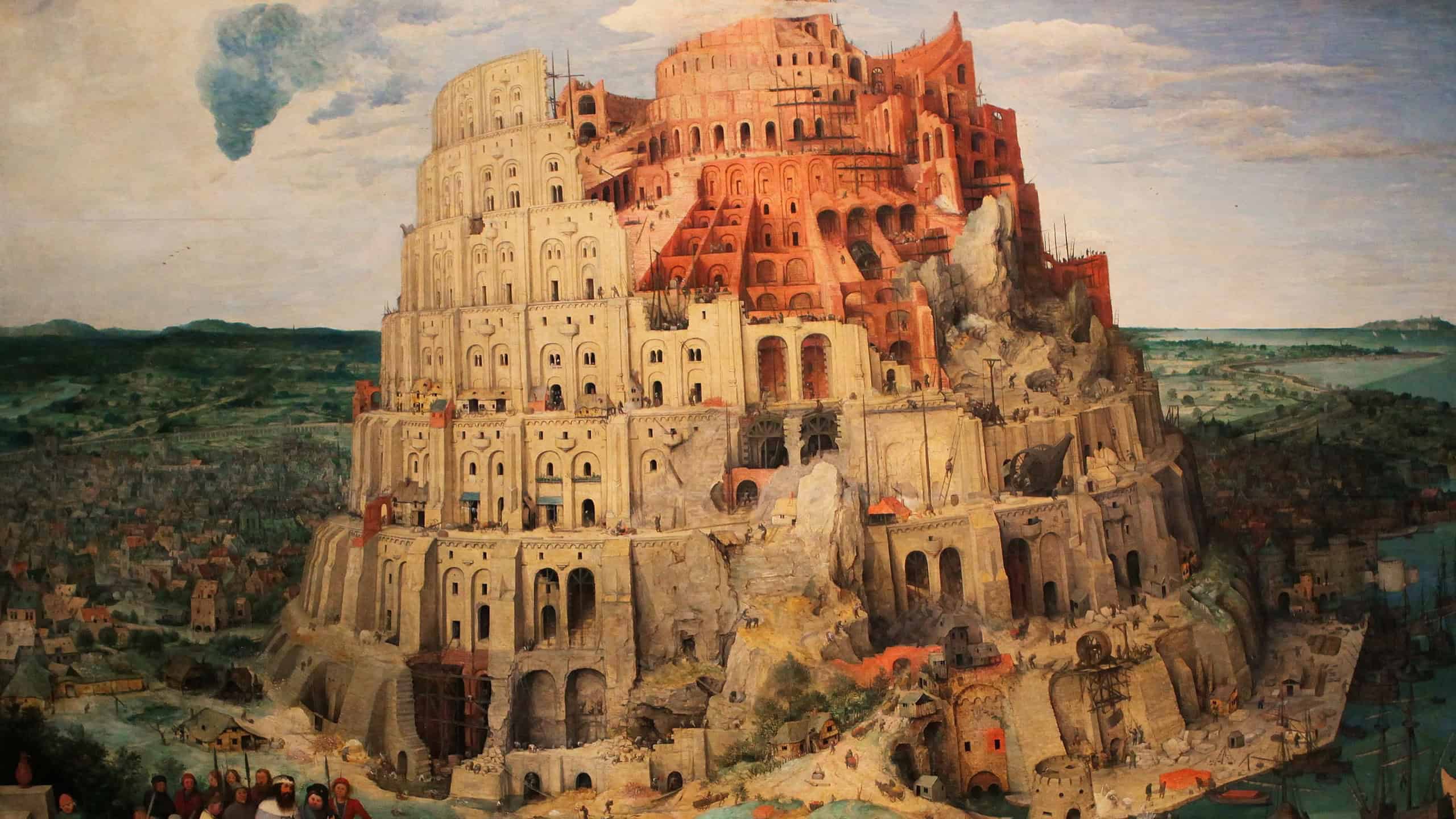 Tower of Babel (Babylon), a famous painting by Pieter Brueghel the Elder created in 1563.