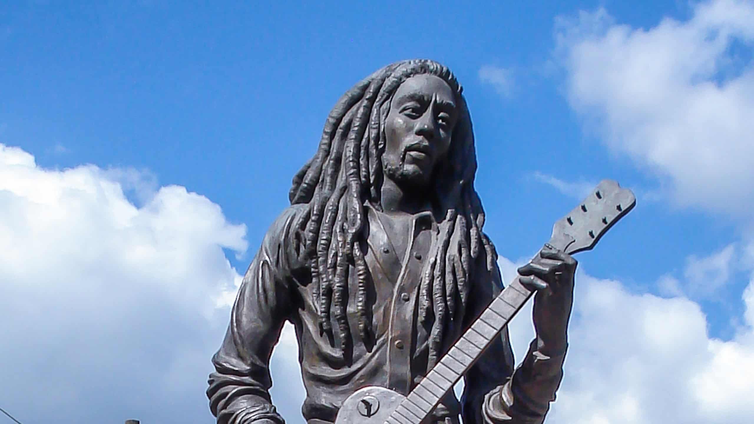 Bob Marley Statue in Kingston, Jamaica; by Alvin Marriott