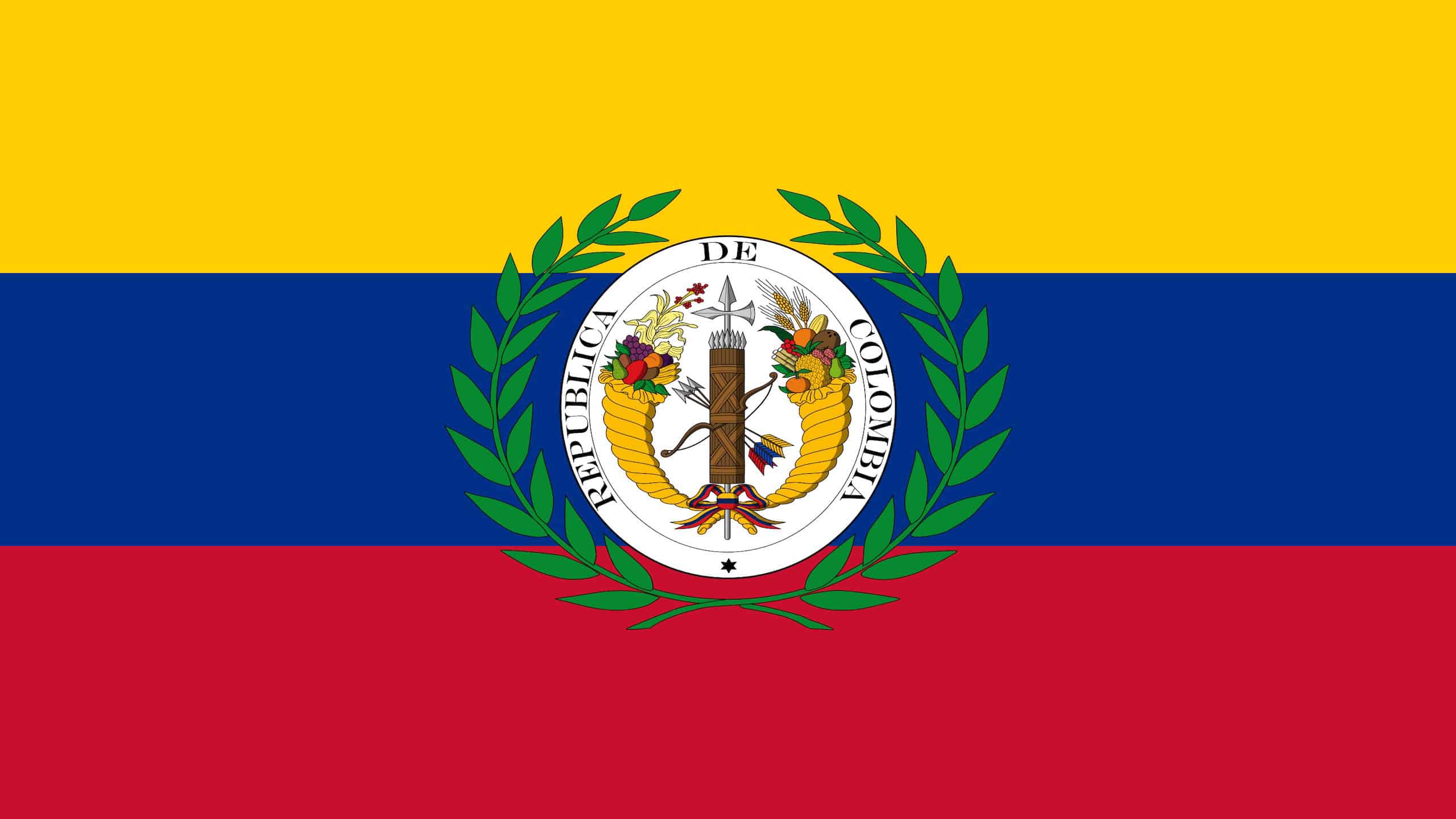 Flag of the Gran Colombia, used between October 6, 1821 and December 17, 1831