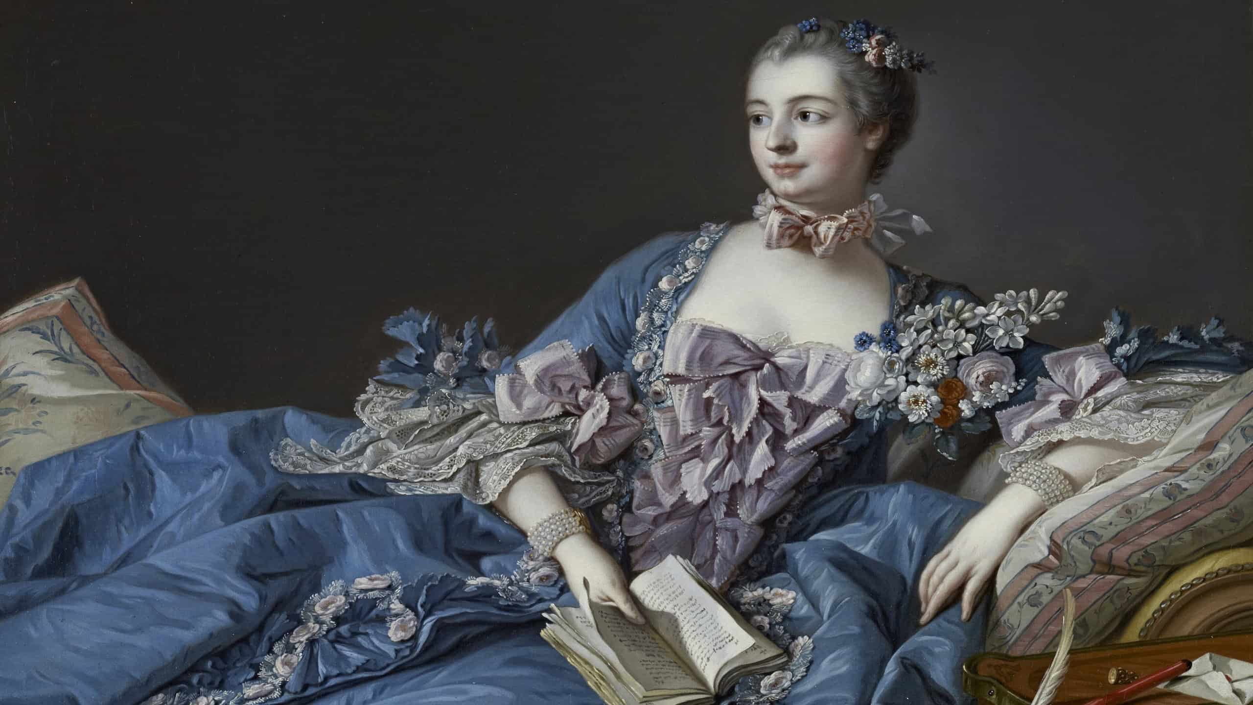 François Boucher - Madame de Pompadour (ca. 1758) - Google Art Project
