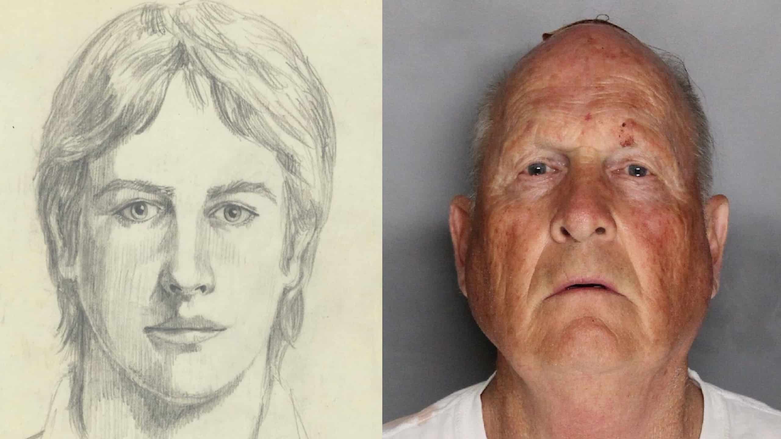 Golden State Killer police sketch vs mugshot