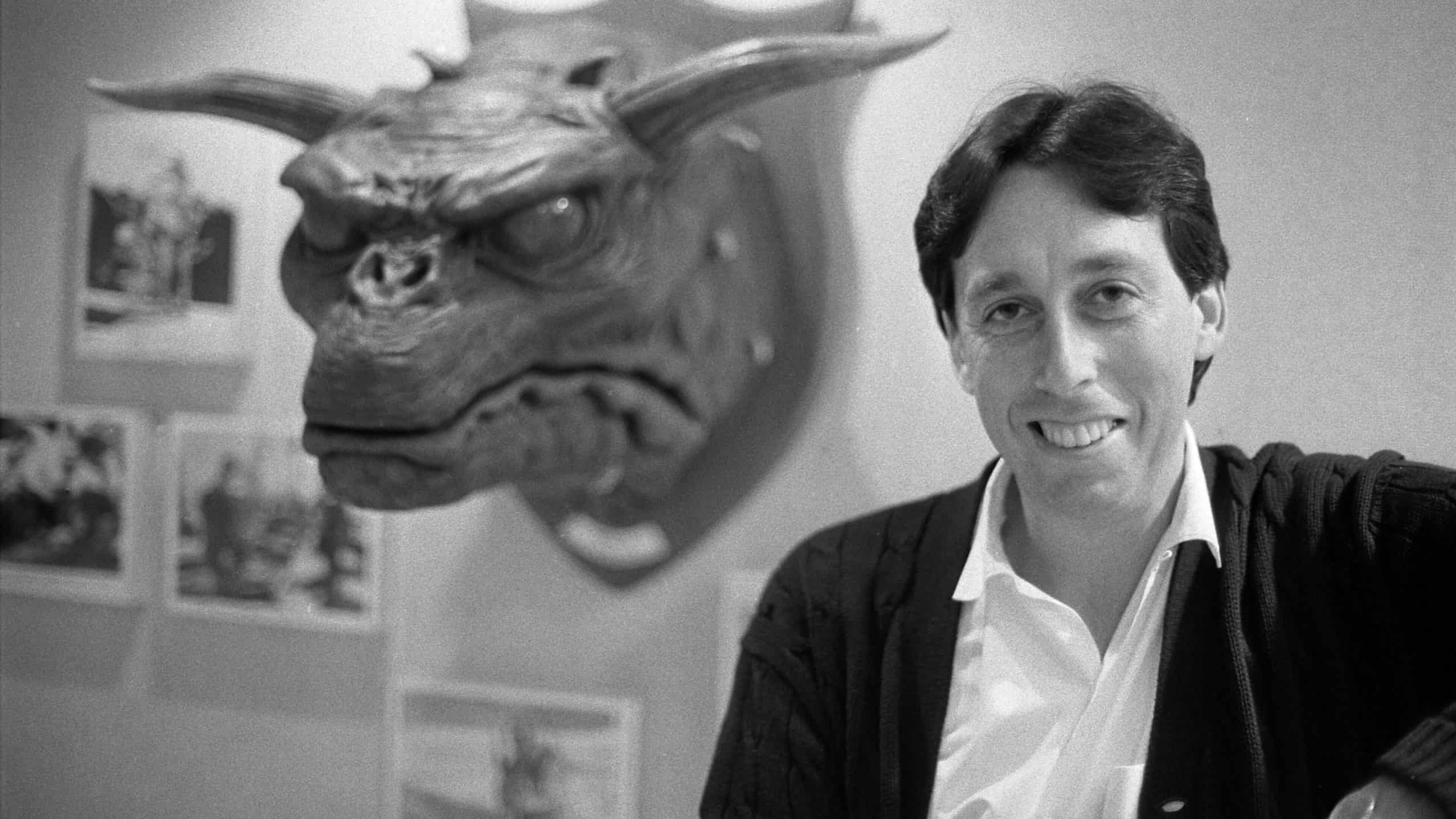 Ivan Reitman with prop from Ghostbusters