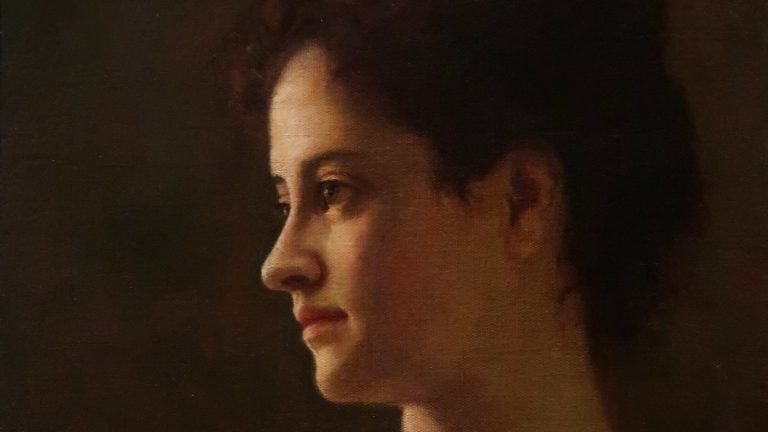 Kaiulani, oil on canvas posthumous portrait by Banko