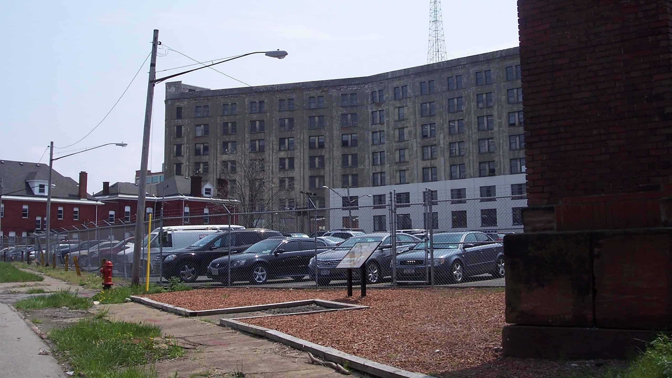 What remains of the Larkin Administration Building in Buffalo NY