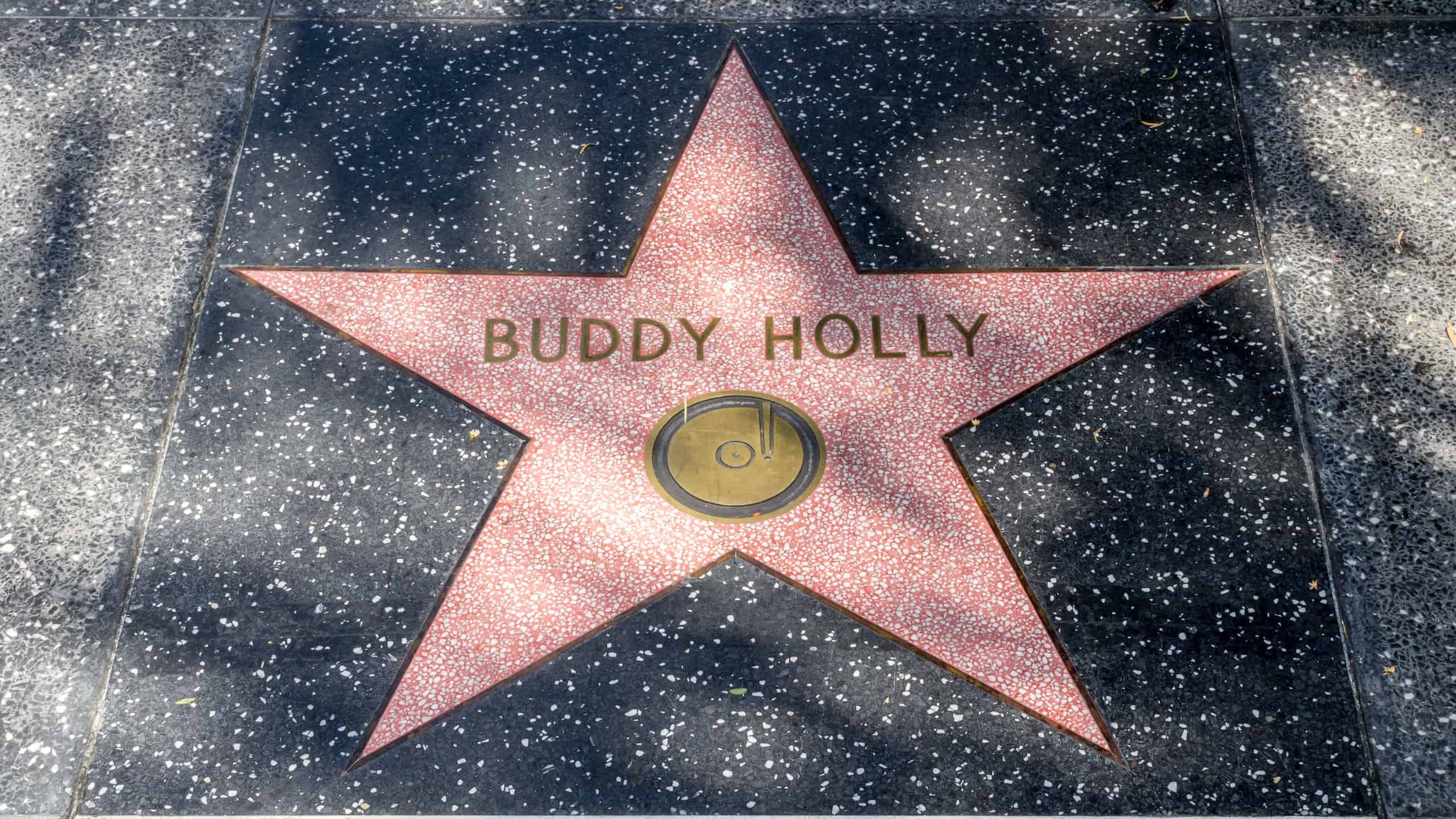 Star “Buddy Holly” at the Hollywood Boulevard in Los Angeles, California, USA