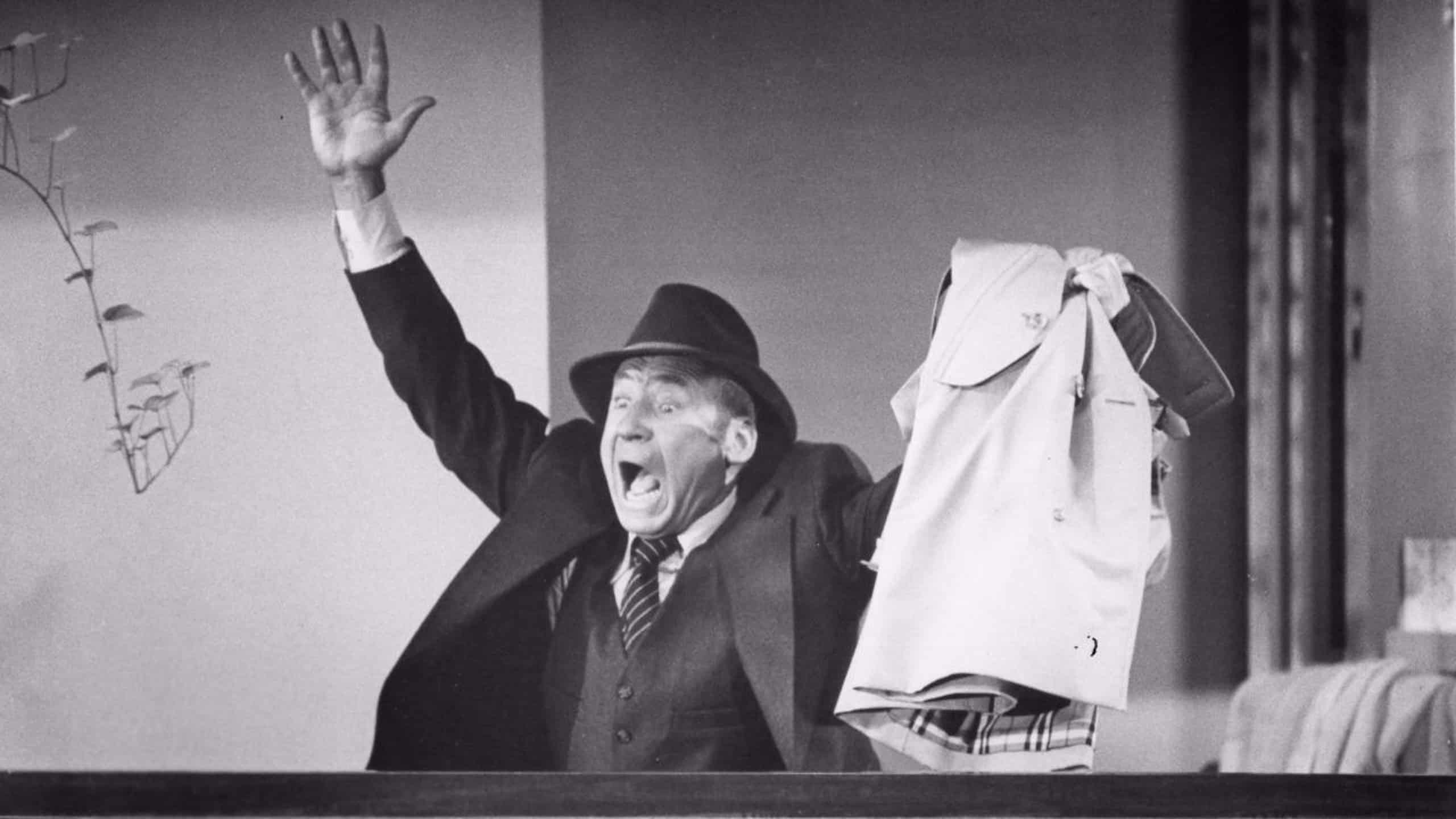 Film still of writer and comedian Mel Brooks in the comedy film High Anxiety