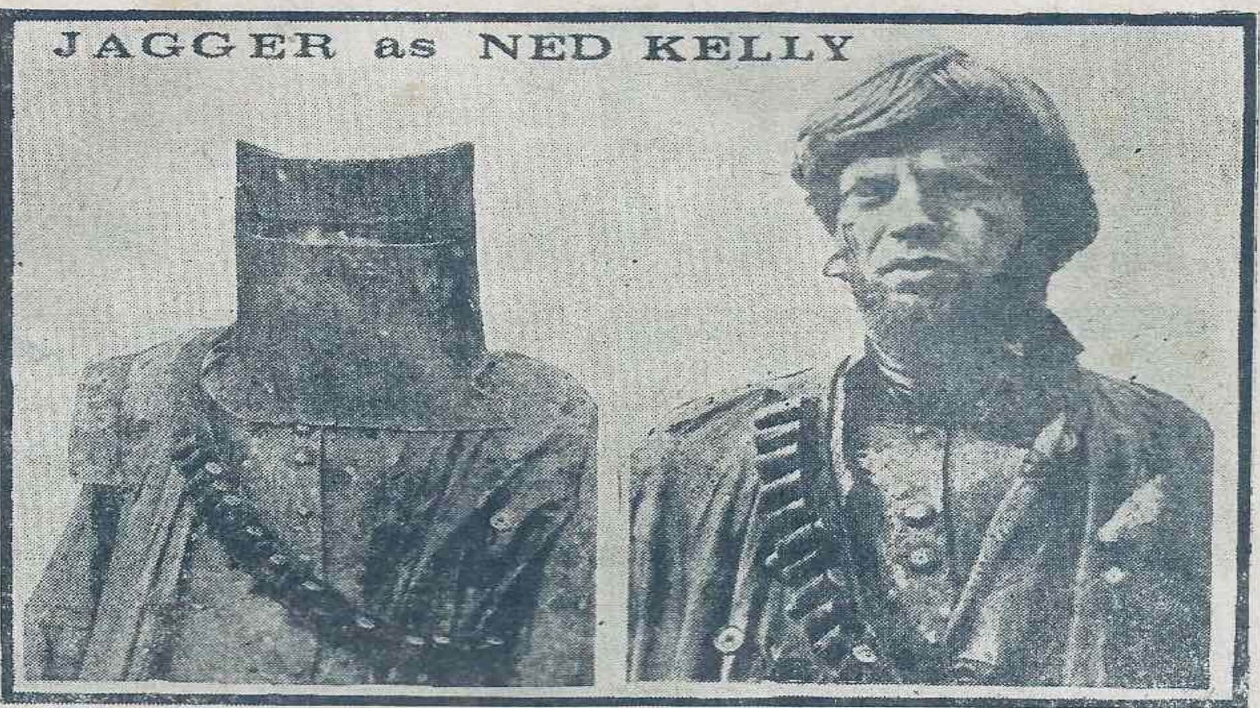 Mick Jagger as Ned Kelly in Aktuil magazine issue 052 in 1970
