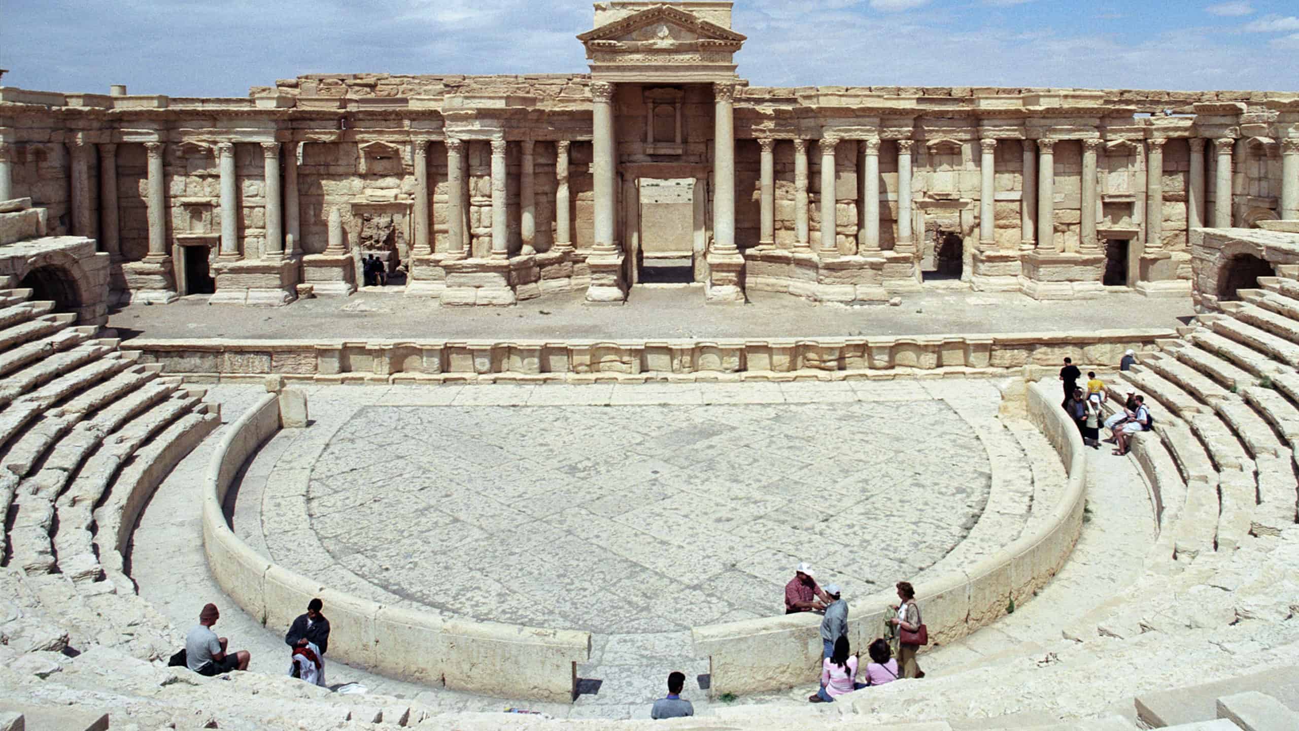 The ancient Roman theater of Palmyra, Syria.