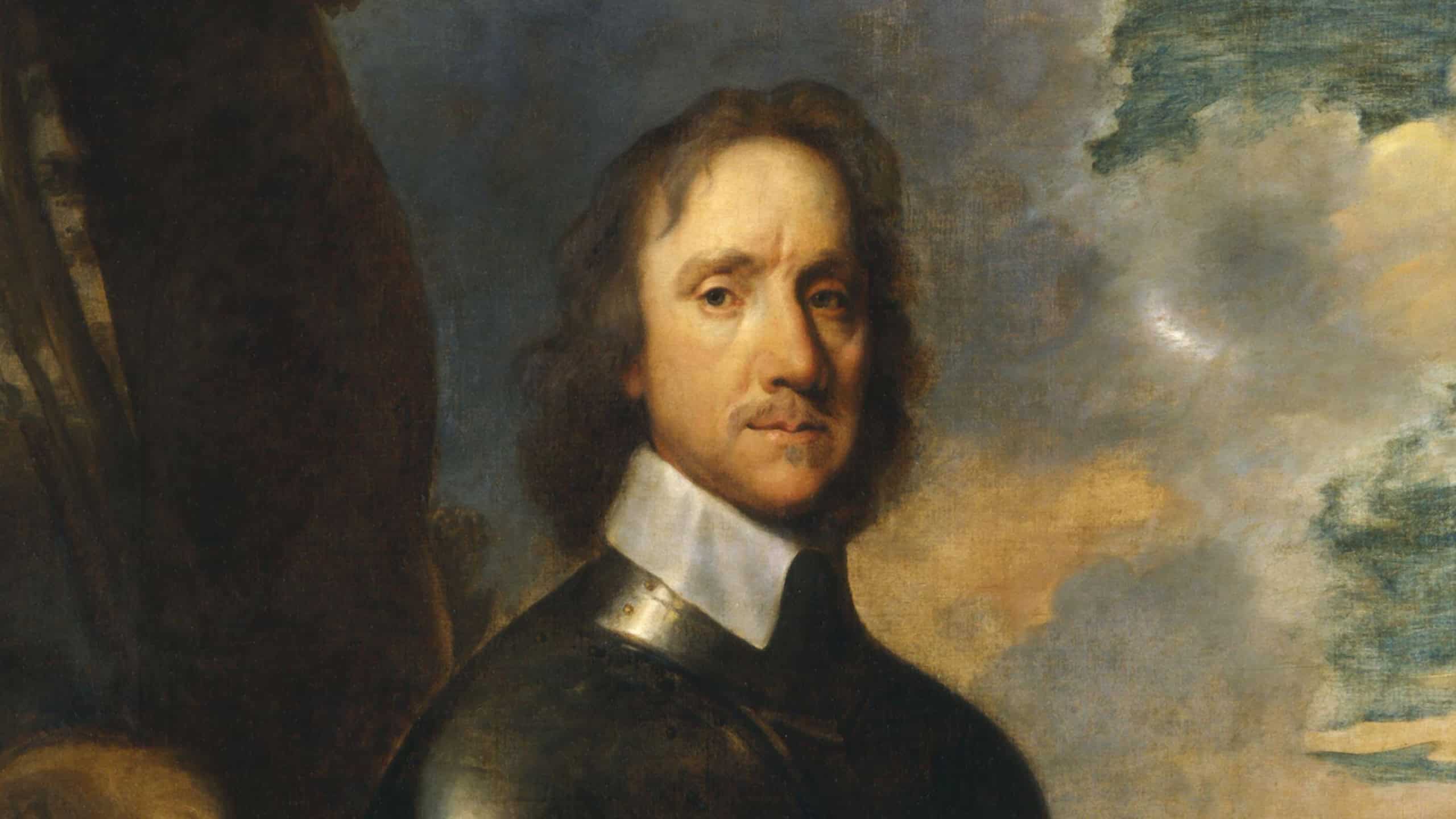 Portrait of Oliver Cromwell in armour
