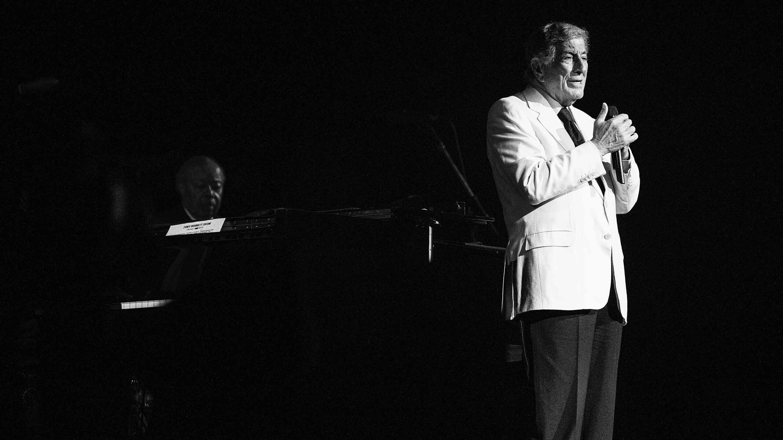 SEATTLE - SEPTEMBER 2, 2012: Singer Tony Bennett performs on the main stage at Key Arena in Seattle during the Bumbershoot music festival on September 2, 2012.