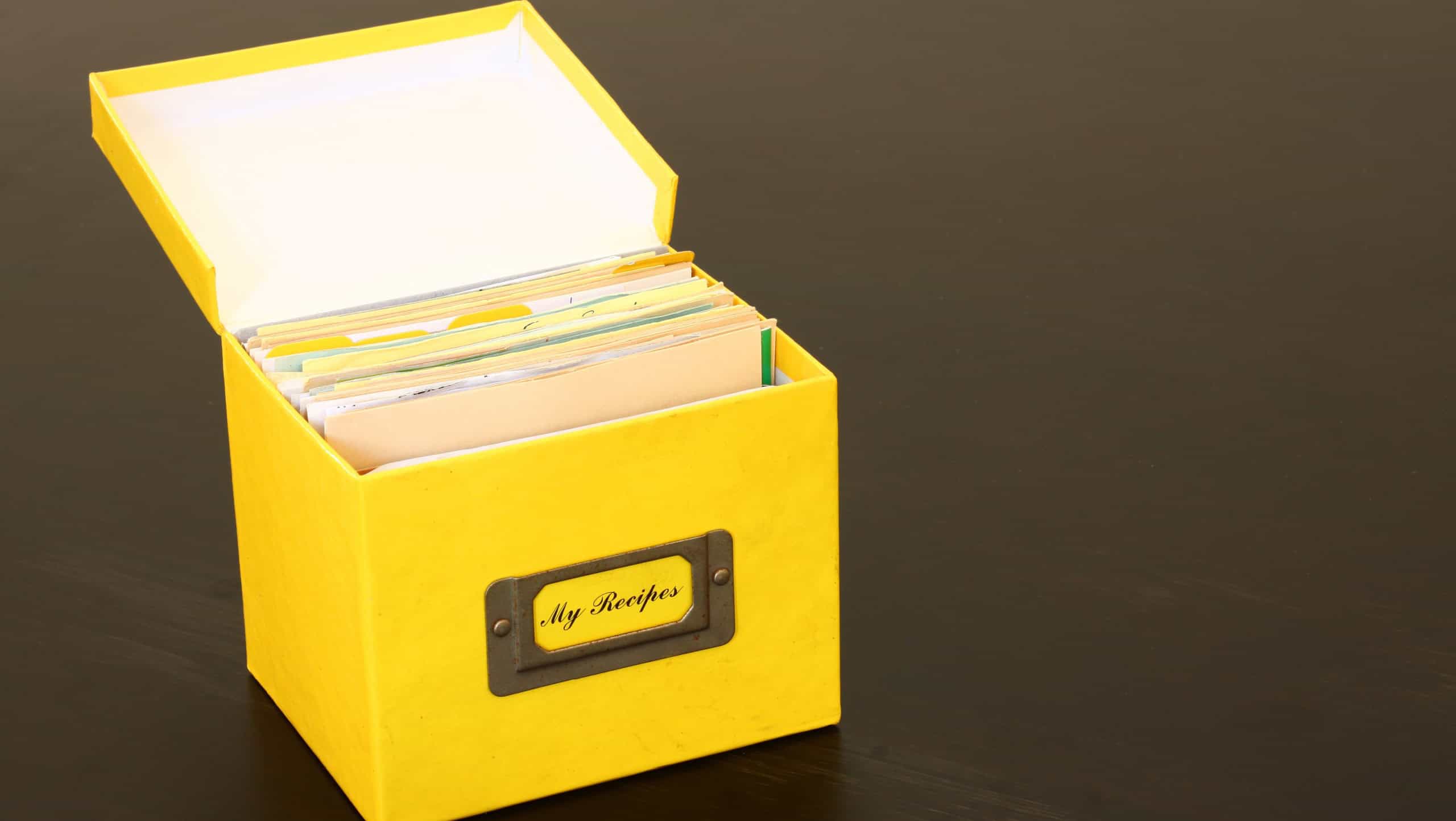 used recipe box