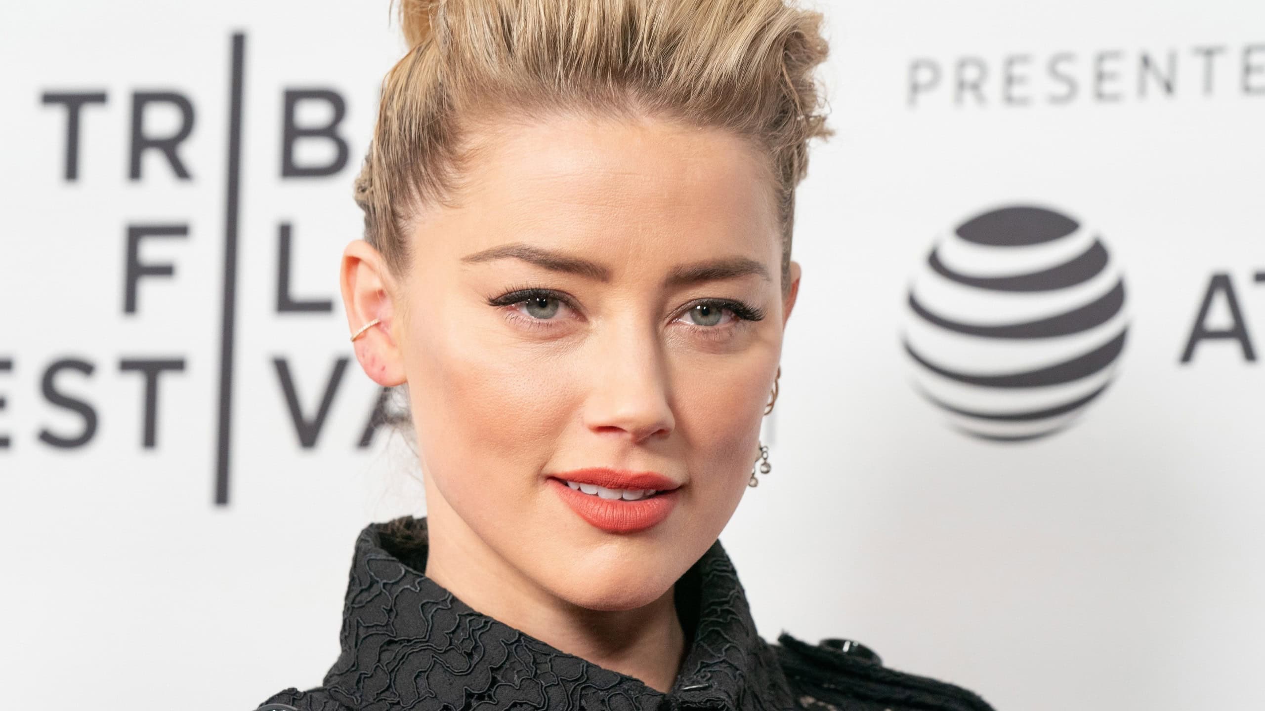 : Amber Heard attends "Gully" screening at 2019 Tribeca Film Festival at SVA Theater on April 27, 2019 in New York City.