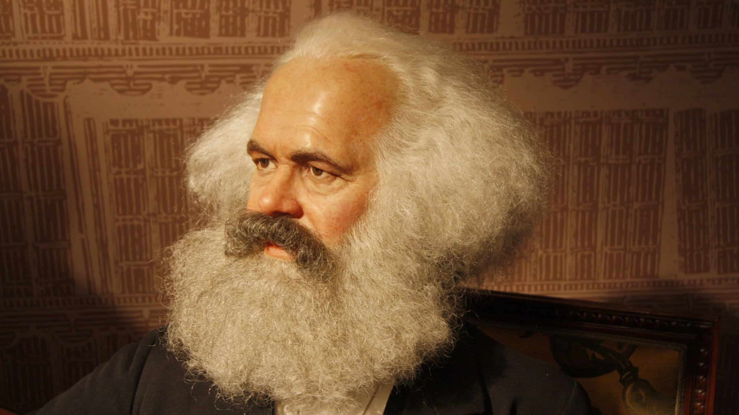 the wax figure of Karl Marx - official opening of the waxworks "Madame Tussauds Berlin, Unter den Linden, Berlin.