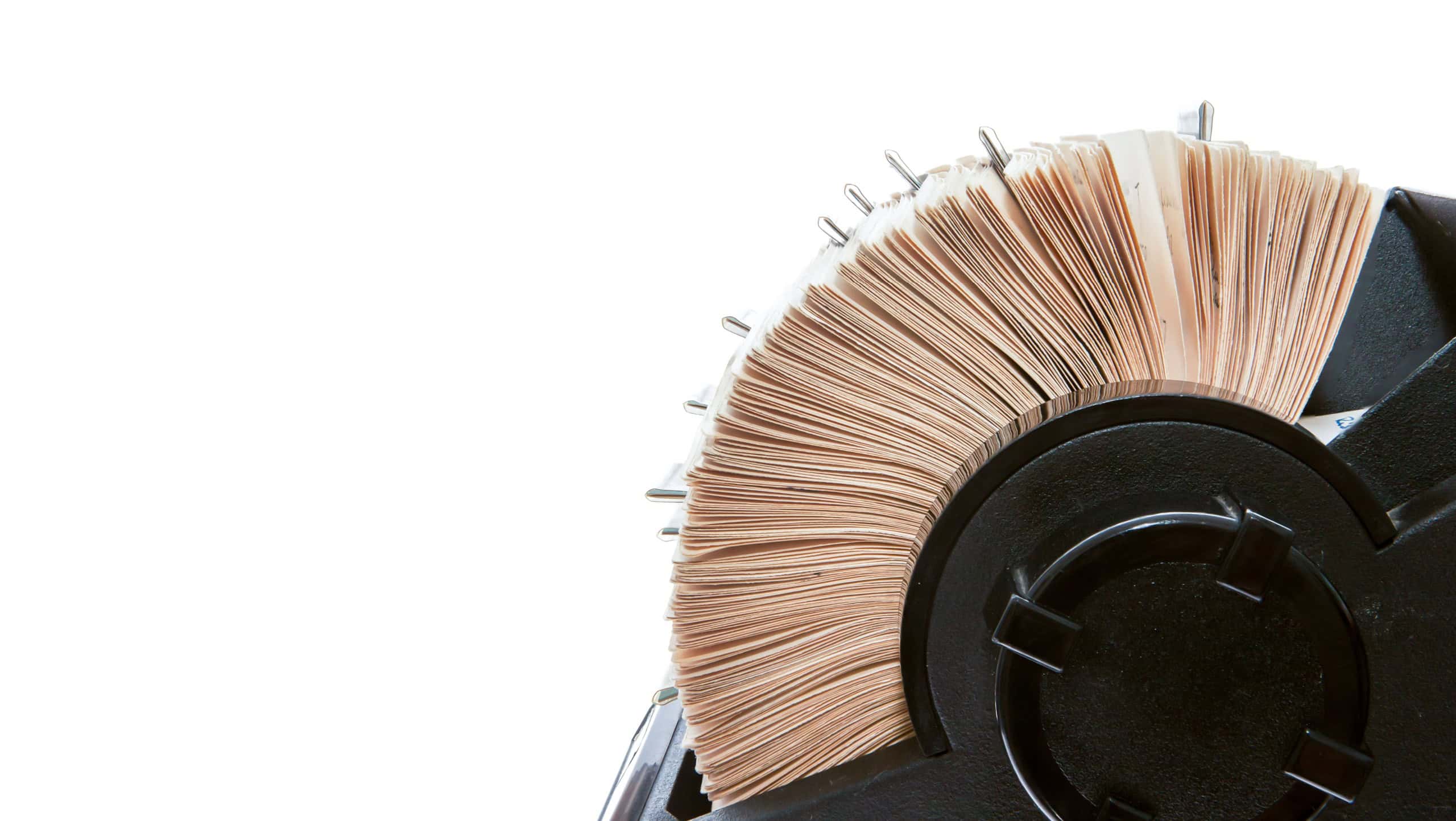 Old original rotary rolodex
