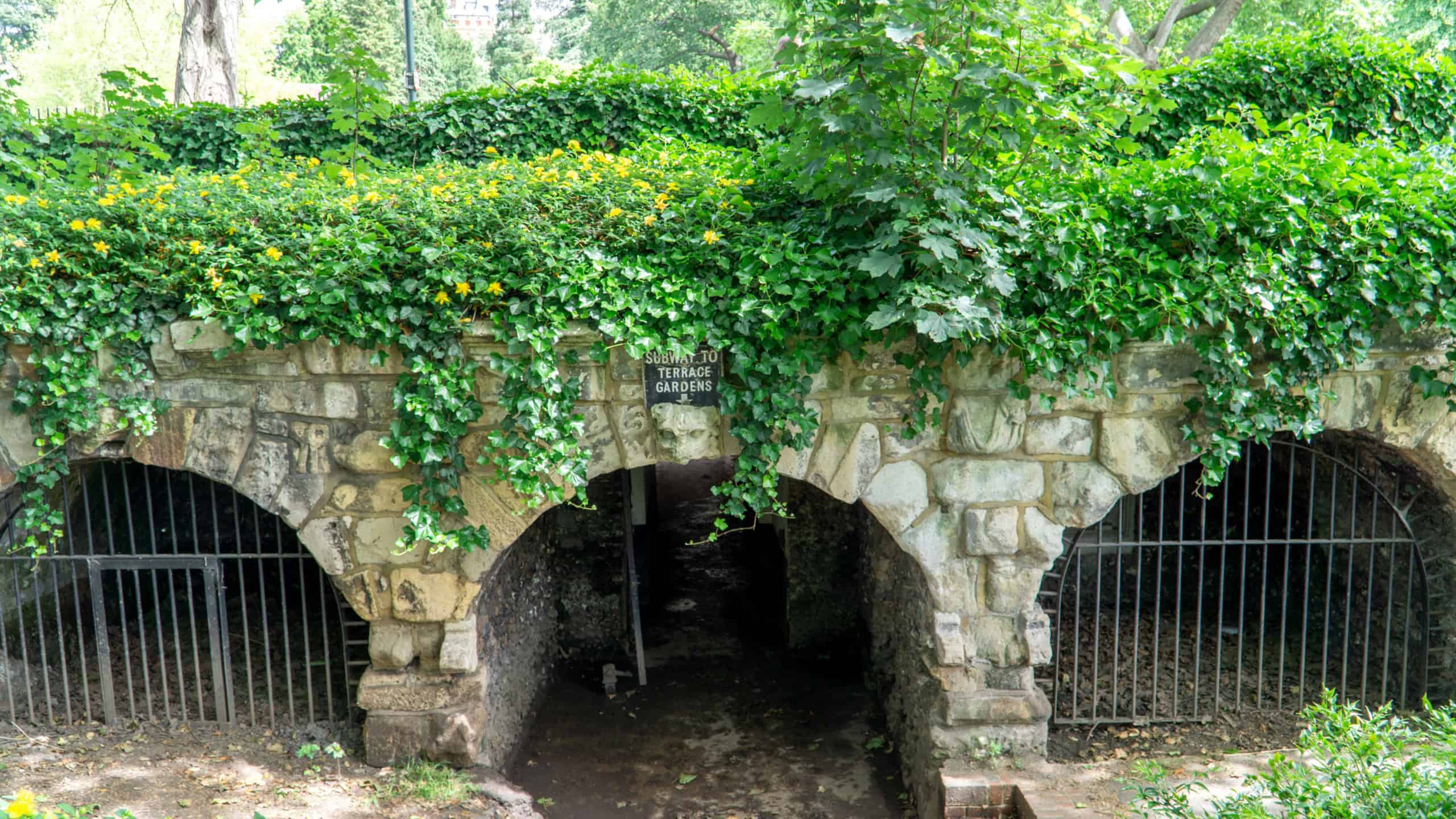 Underground entrance to London sewers