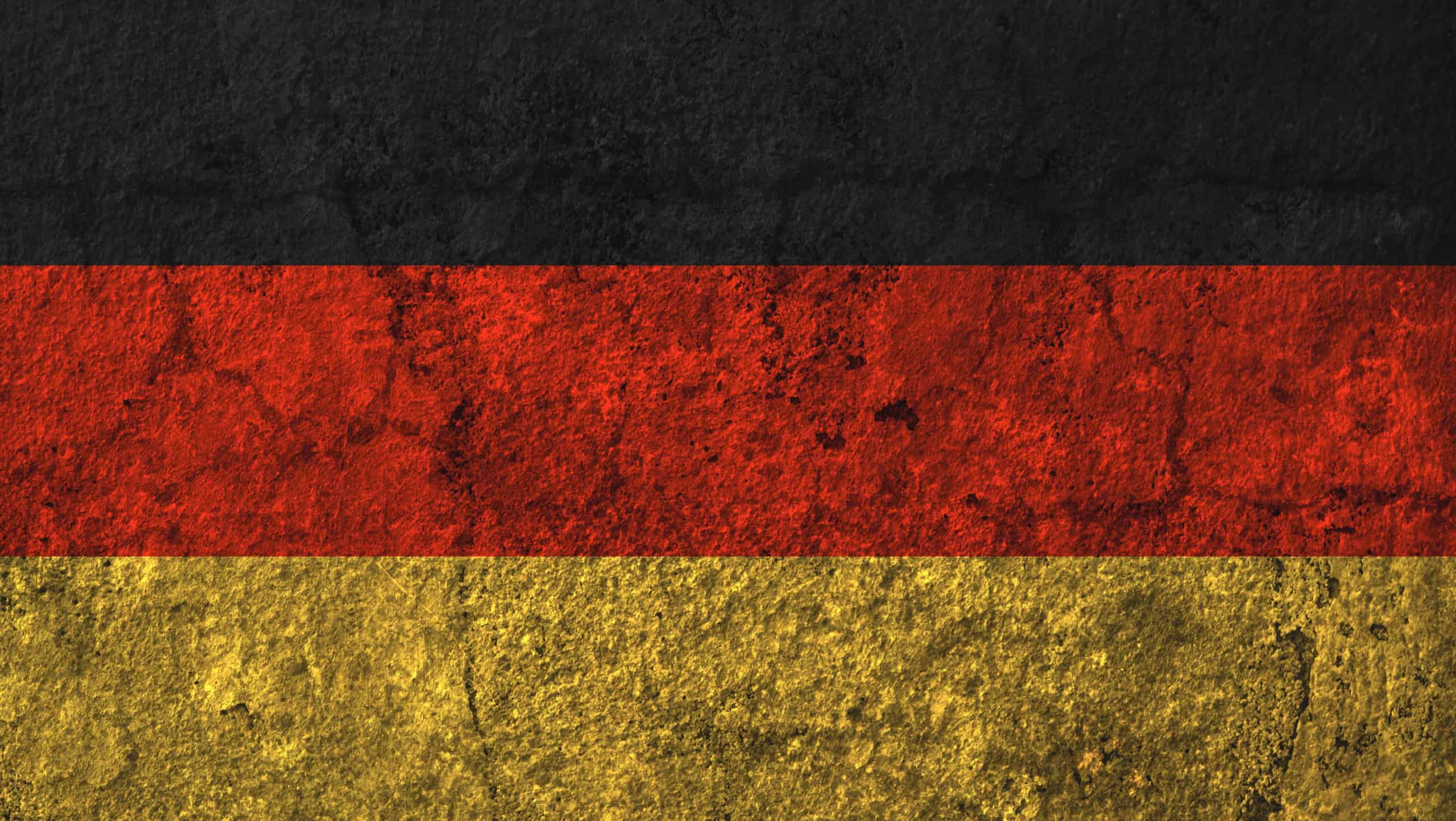 Germany aged flag grunge background illustration. High quality detailed German flag backdrop banner with grungy elements