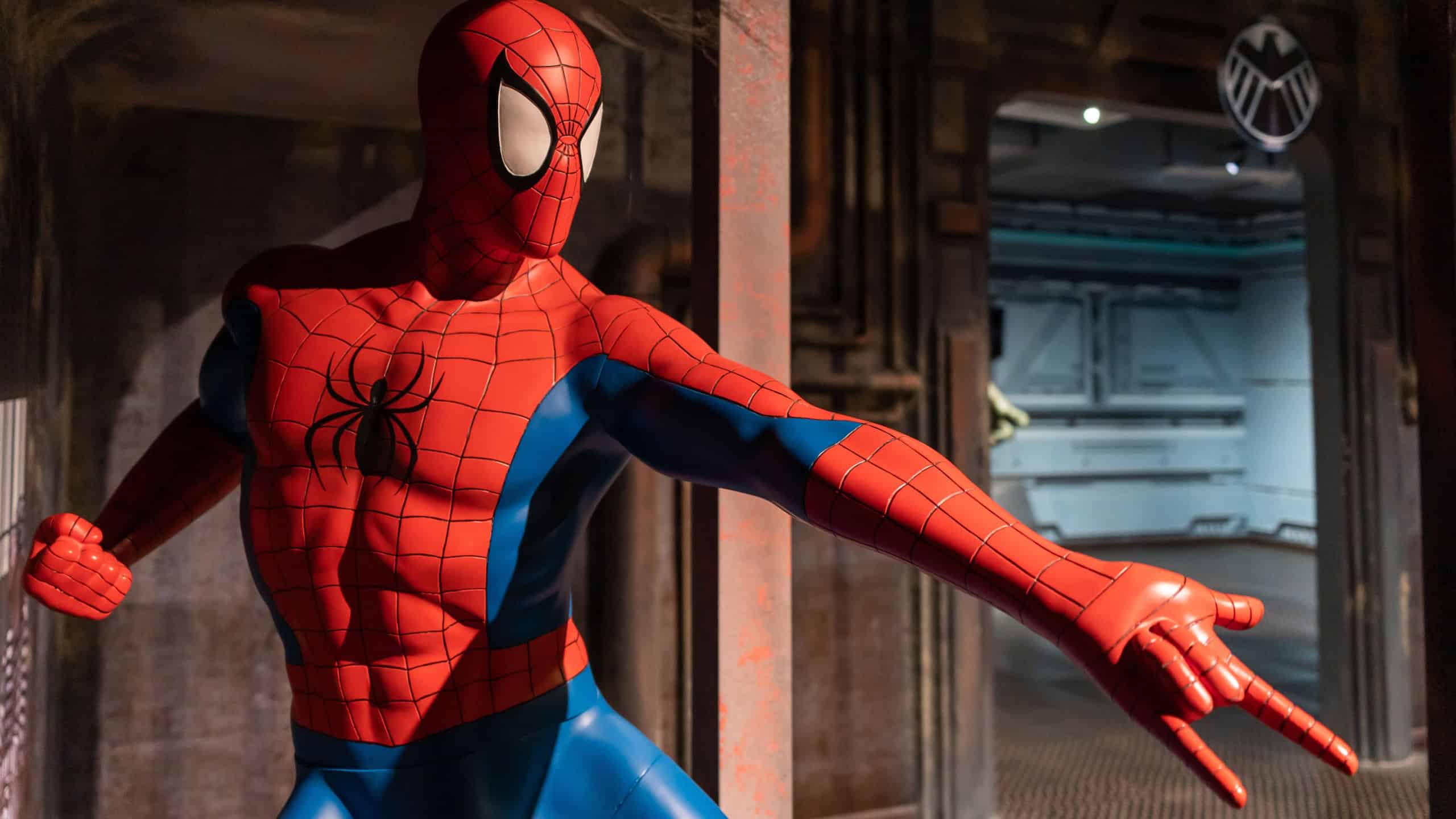 Spider-man's wax figure displayed at Red Carpet 2