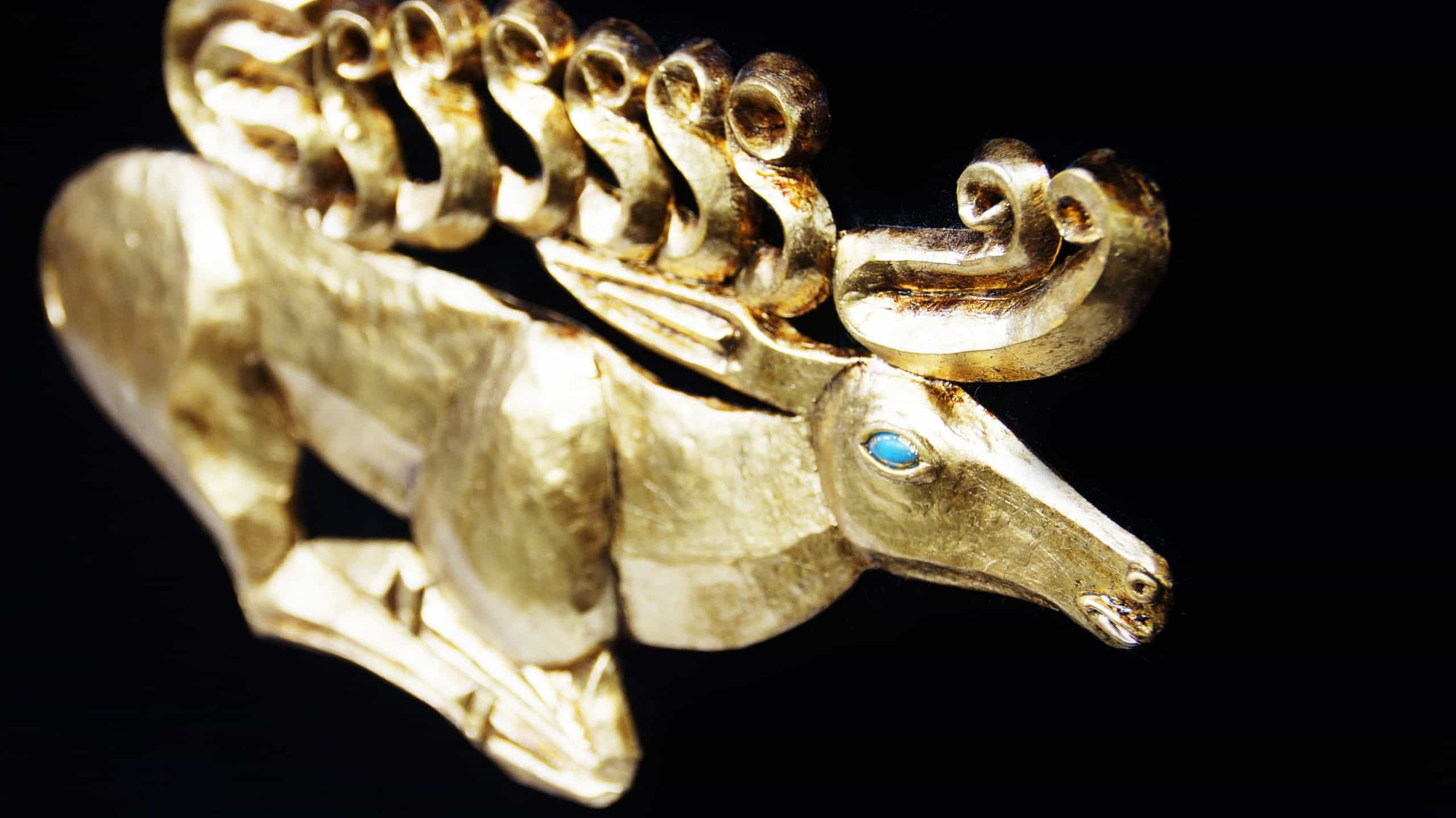 the deer. imitation of Scythian gold, handmade