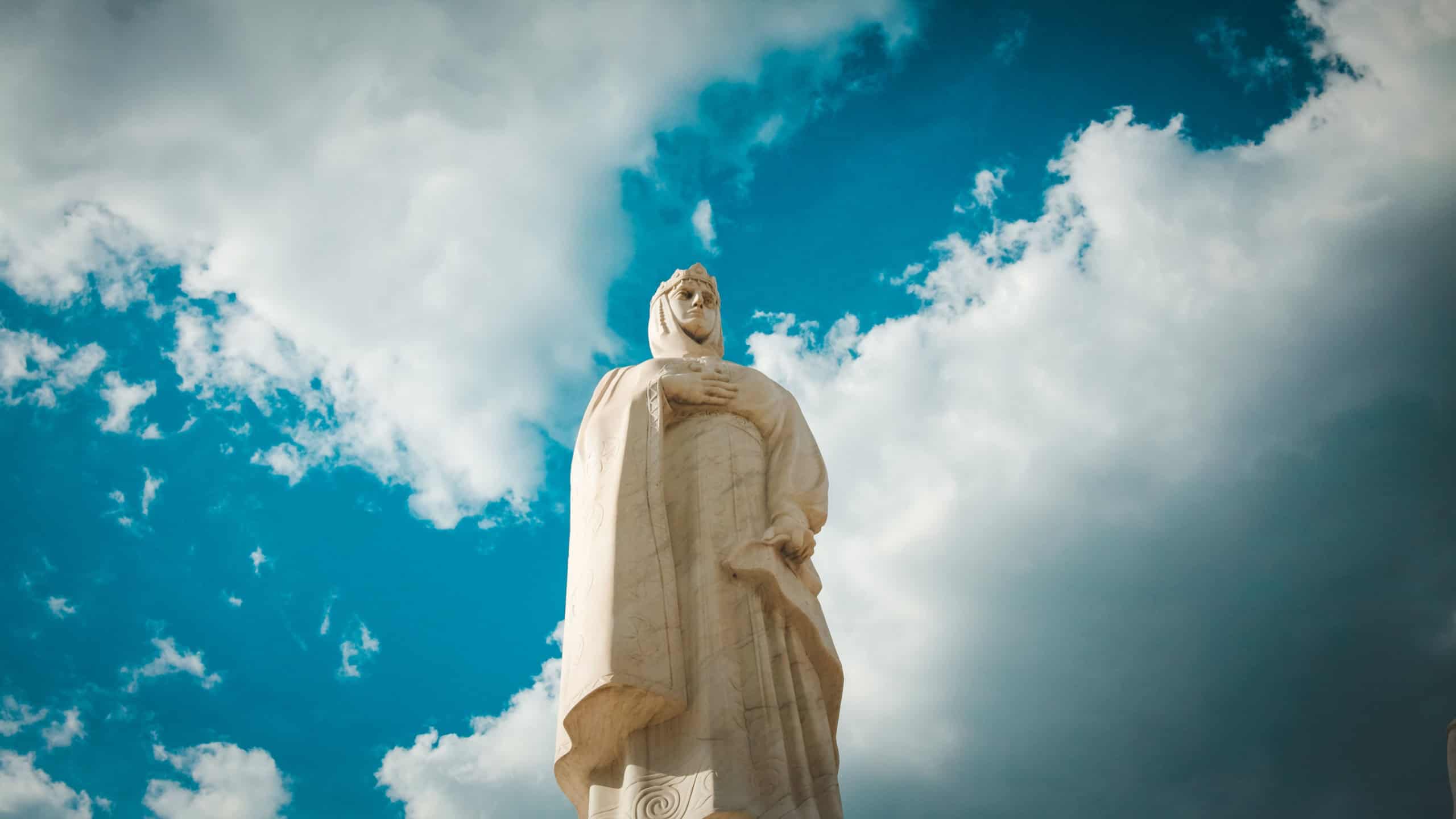 KIEV, UKRAINE - AUGUST 2015. Monument to Princess Olga in Kyiv, Ukraine. Situated on Mikhailovskaya square.