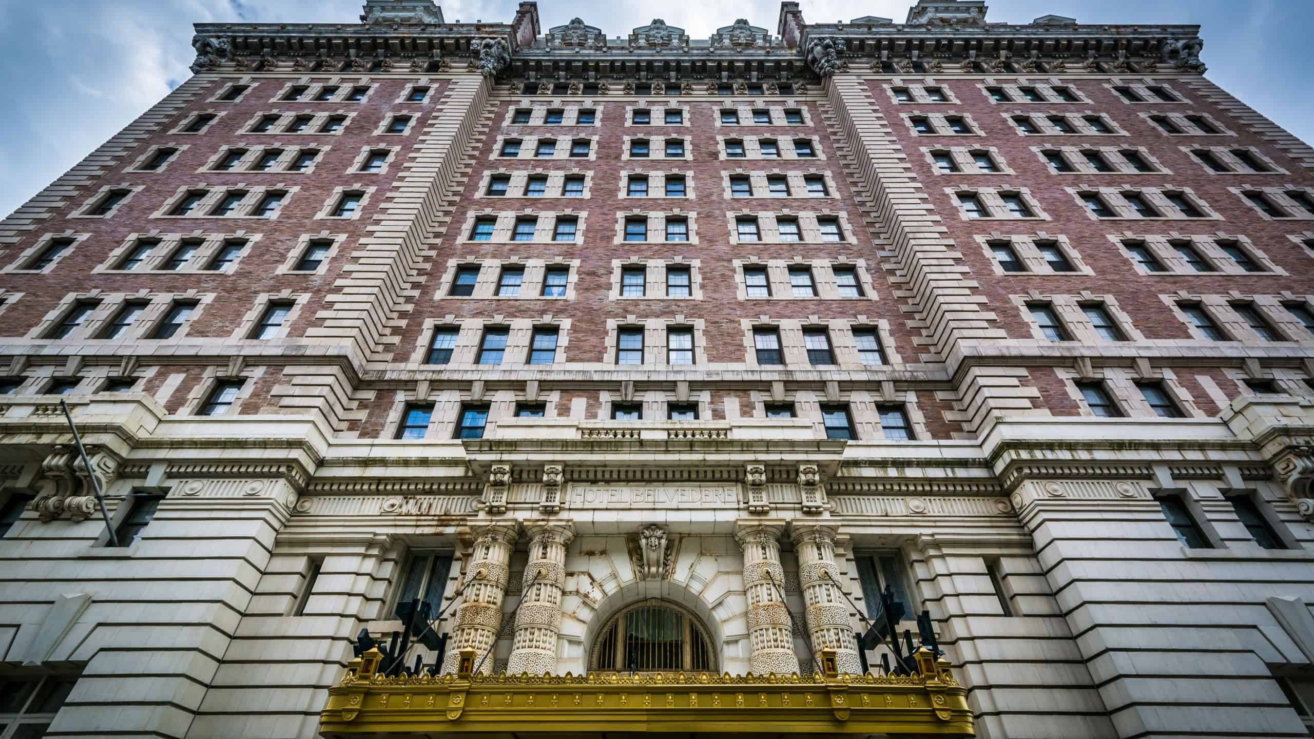 The Hotel Belvedere, in Mount Vernon, Baltimore, Maryland.