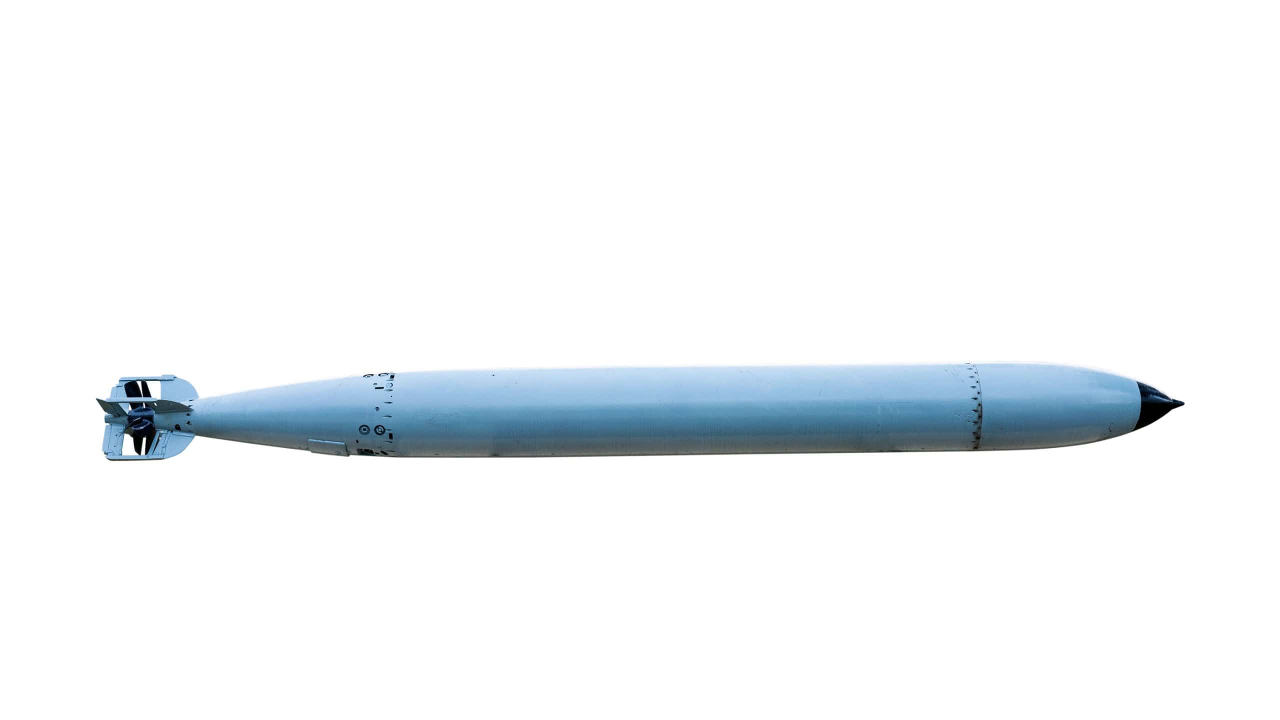 Old Torpedoes on white background